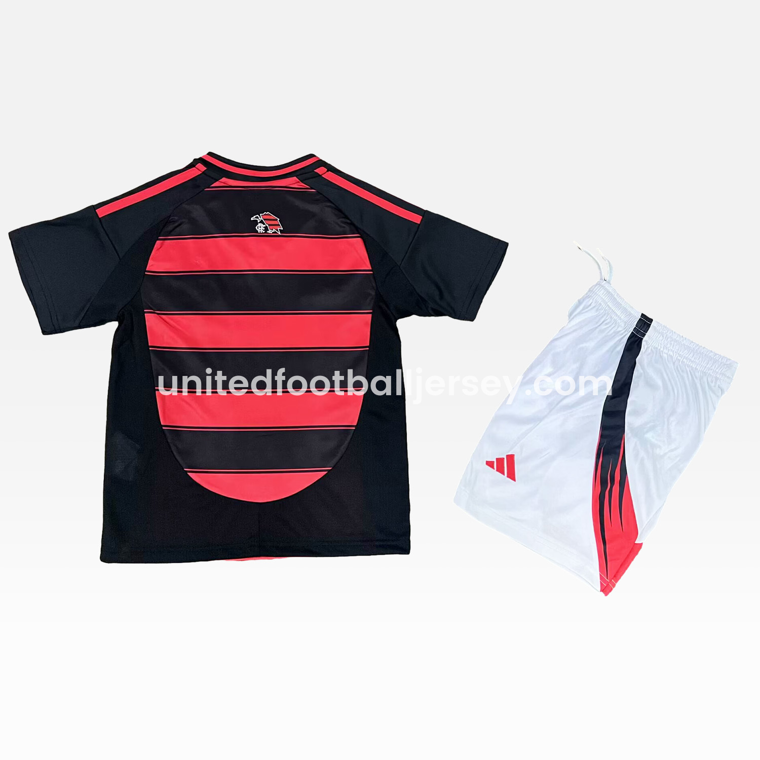 unitedfutballjersey-Flamengo 25-26 Home Unsponsored Kids Kit