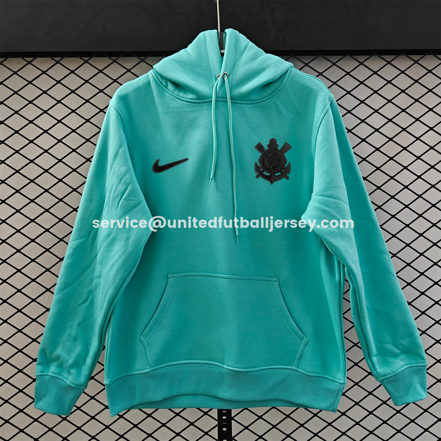 unitedfutballjersey-Corinthians 25-26 Originals Terrace Black Icon Unisex Pullover Hoodie