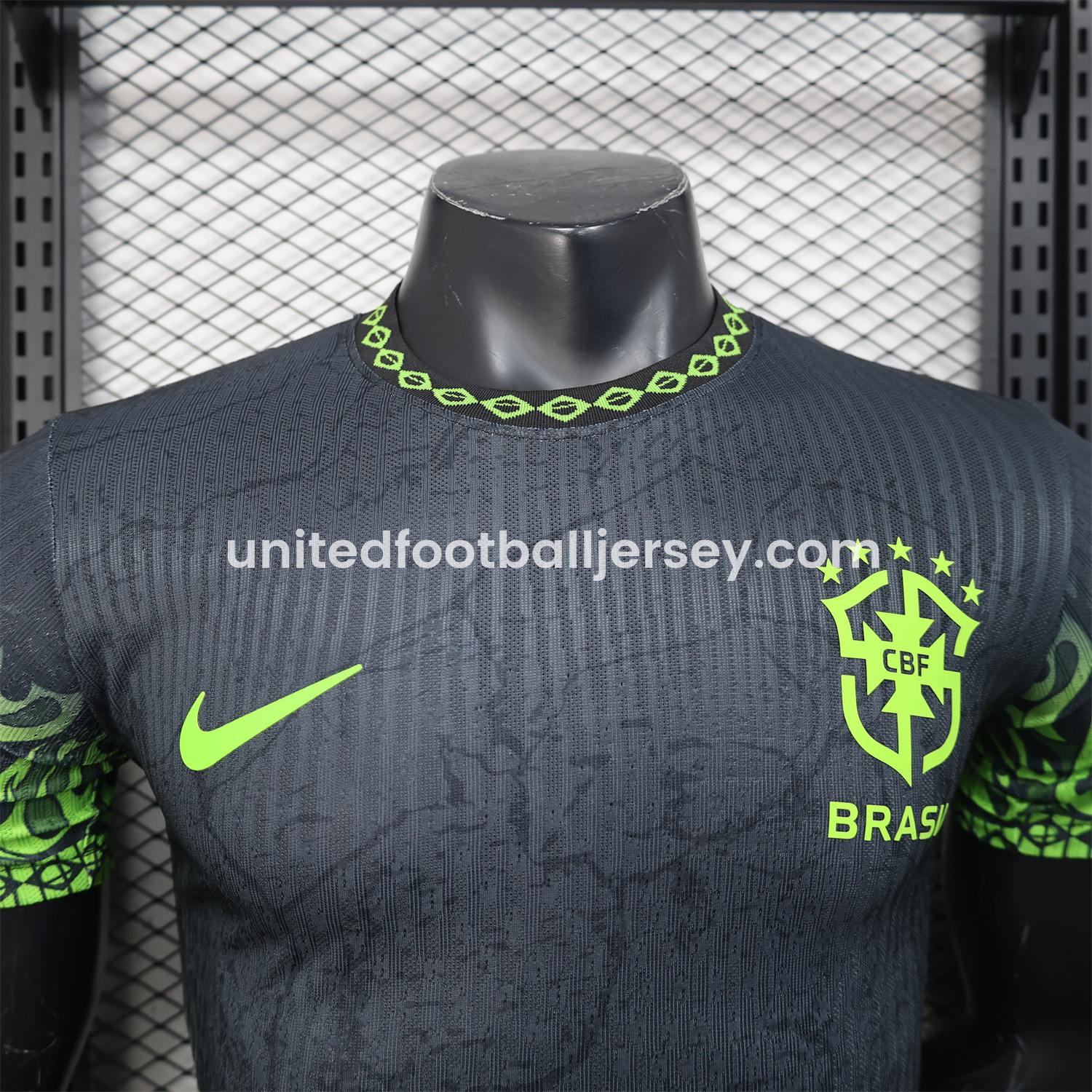 unitedfutballjersey-Brazil 2025 Green Fire Black Special Edition Jersey - Player Version