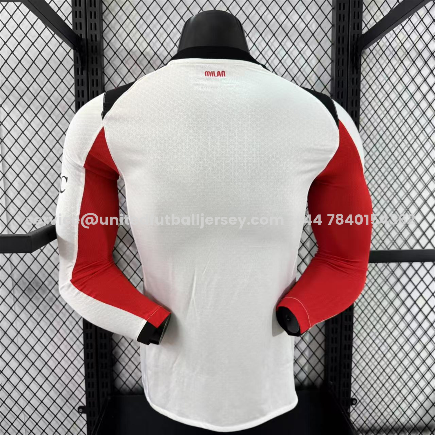 unitedfutballjersey-AC Milan 25-26 Away White Long Sleeves Jersey - Player Version