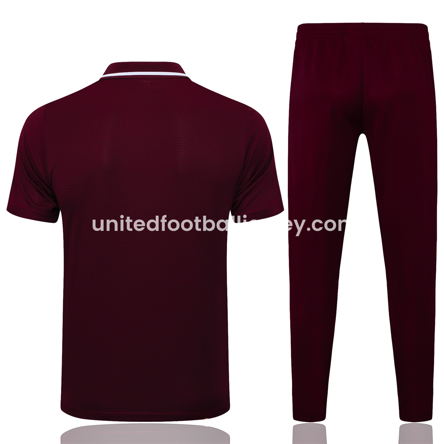 unitedfutballjersey-Bayern Munich 25-26 POLO Short-Sleeve Training Set - Deep Red Top and Pants