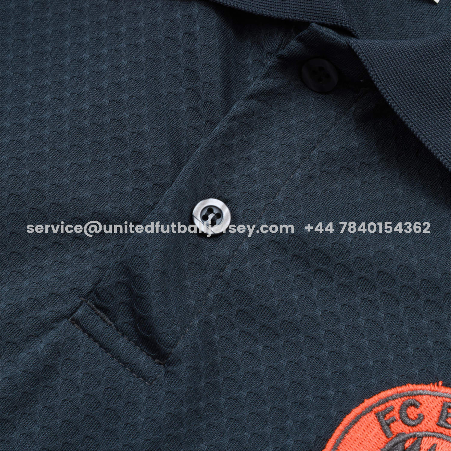 unitedfutballjersey-Bayern Munich 25-26 POLO Short-Sleeve Training Set - Deep Grey Top and Pants with Orange Badge