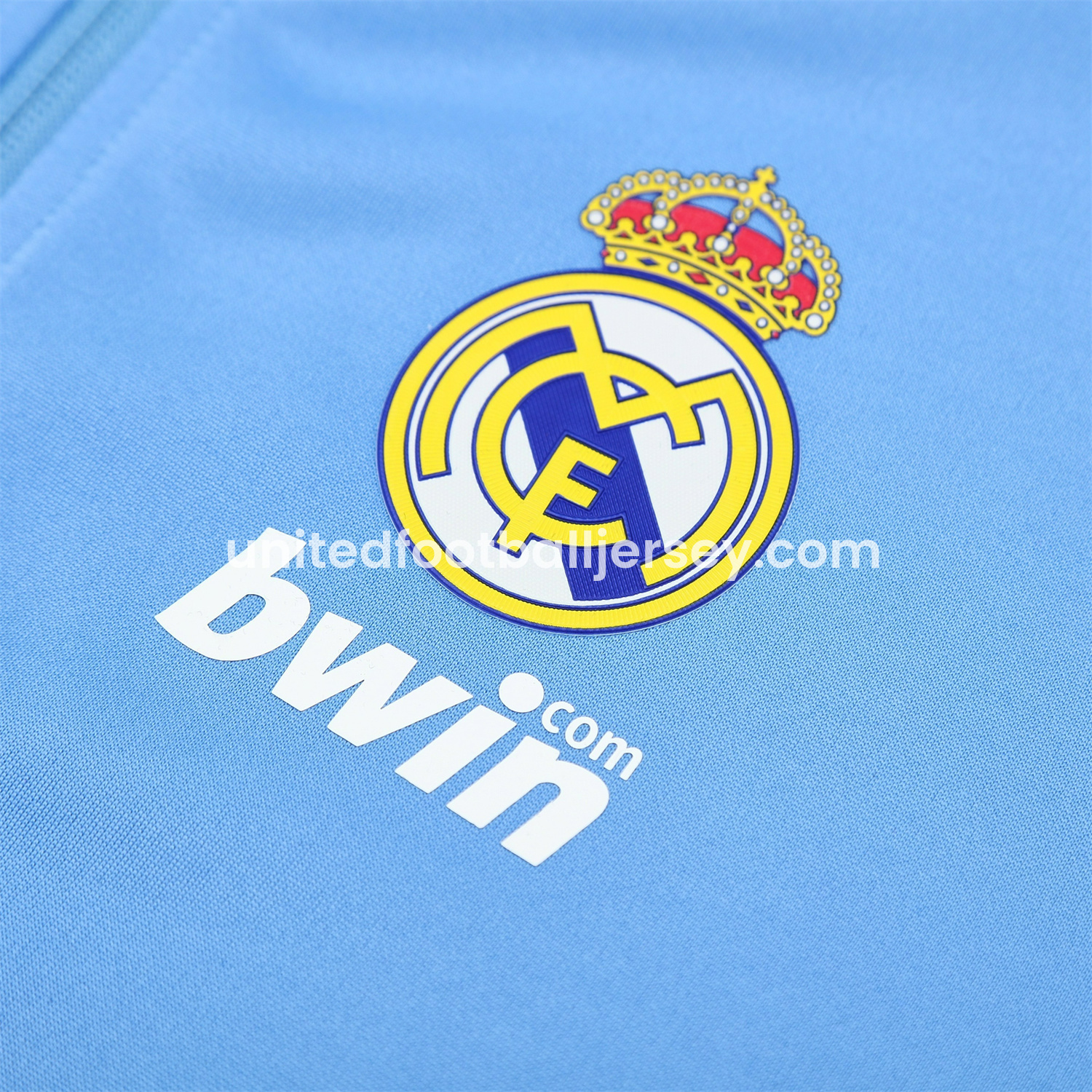 unitedfutballjersey-Real Madrid 25-26 Throwback Jacket Training Tracksuit - Blue Jackets & Black Pants