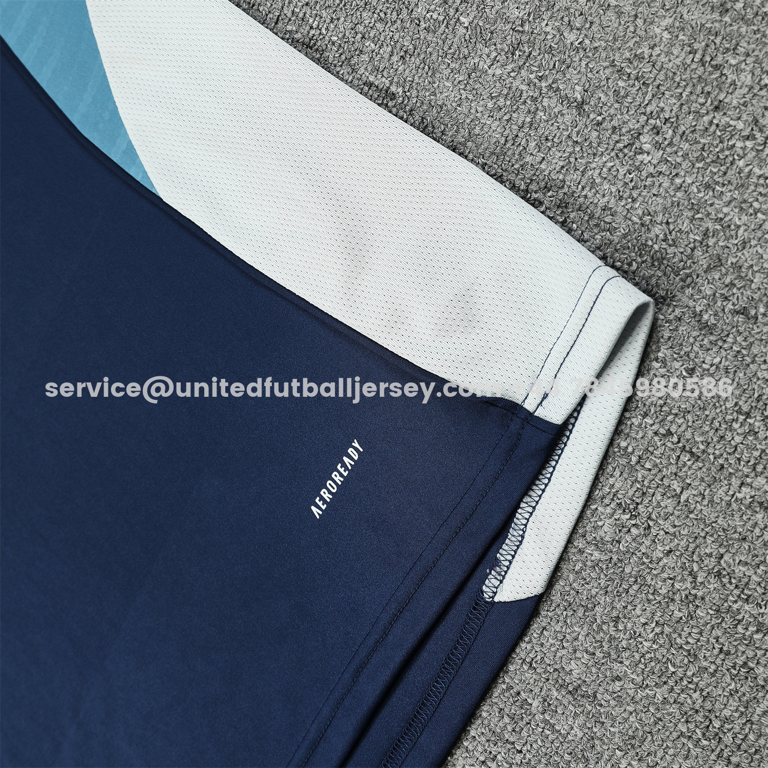 unitedfutballjersey-Arsenal 25-26 Short-Sleeve Training Set - Deep Blue Top & Shorts