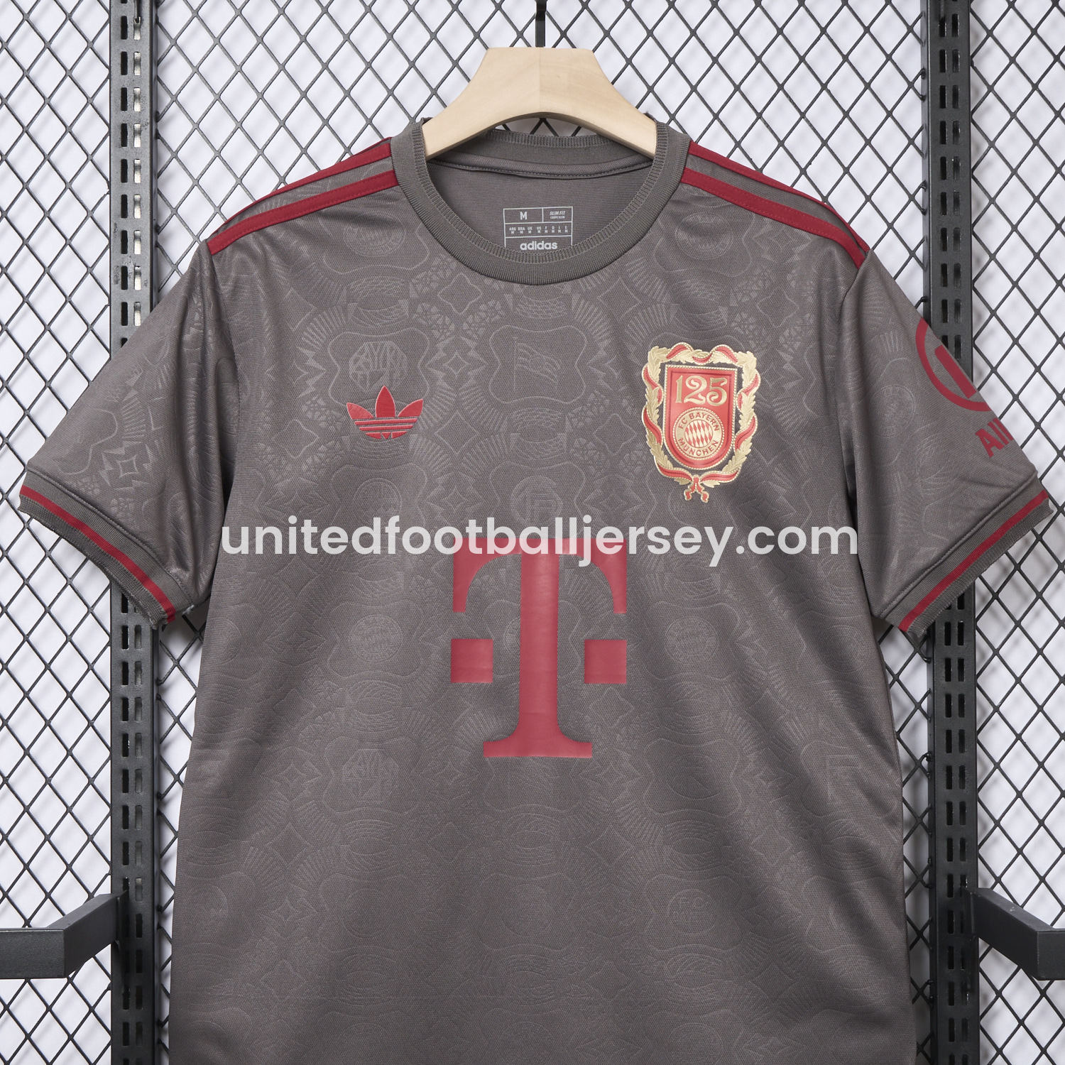 unitedfutballjersey-Bayern Munich 2025 Grey 125th Anniversary Jersey - Fans Version