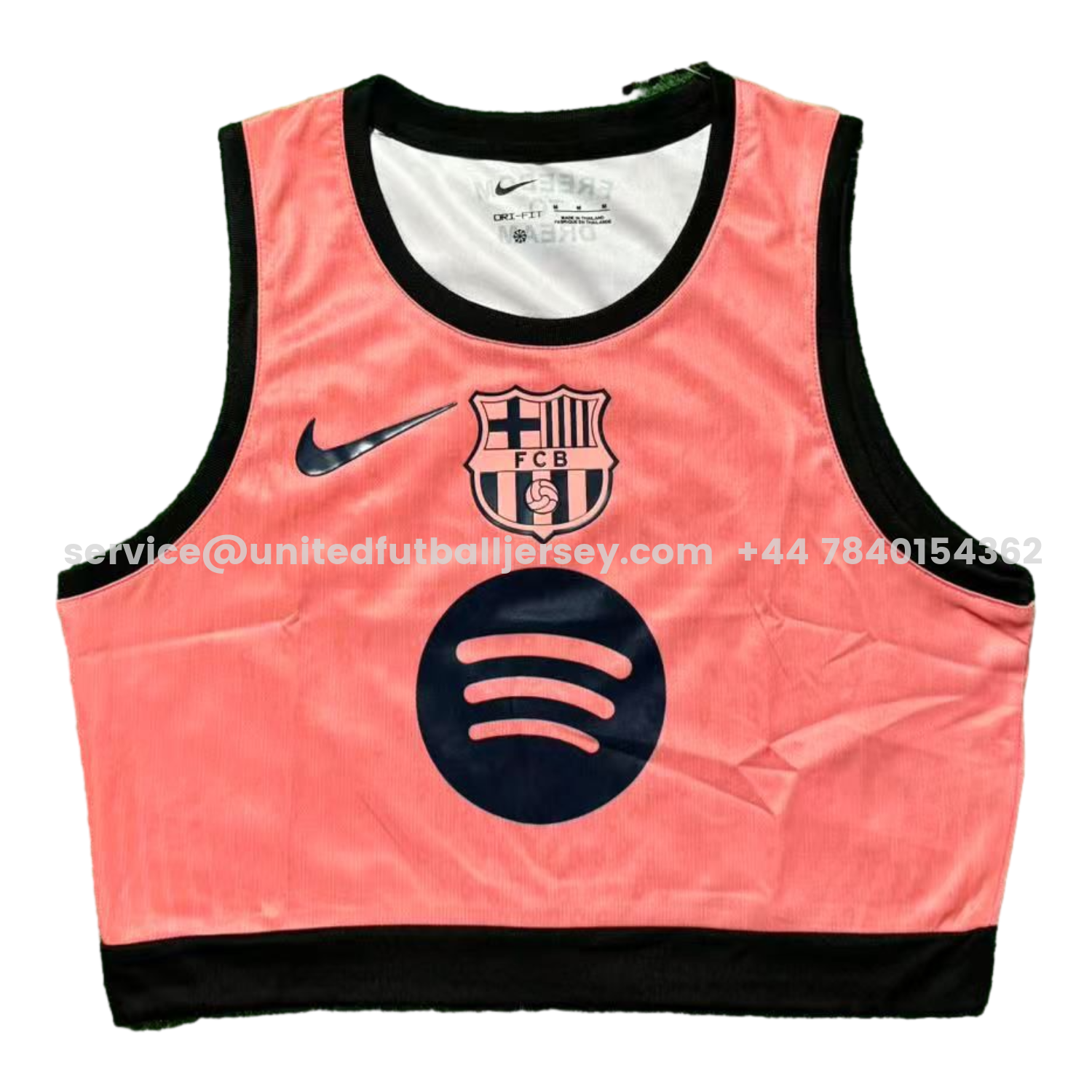 unitedfutballjersey-Women's Barcelona 25-26 Black Logo Pink Yoga Vest