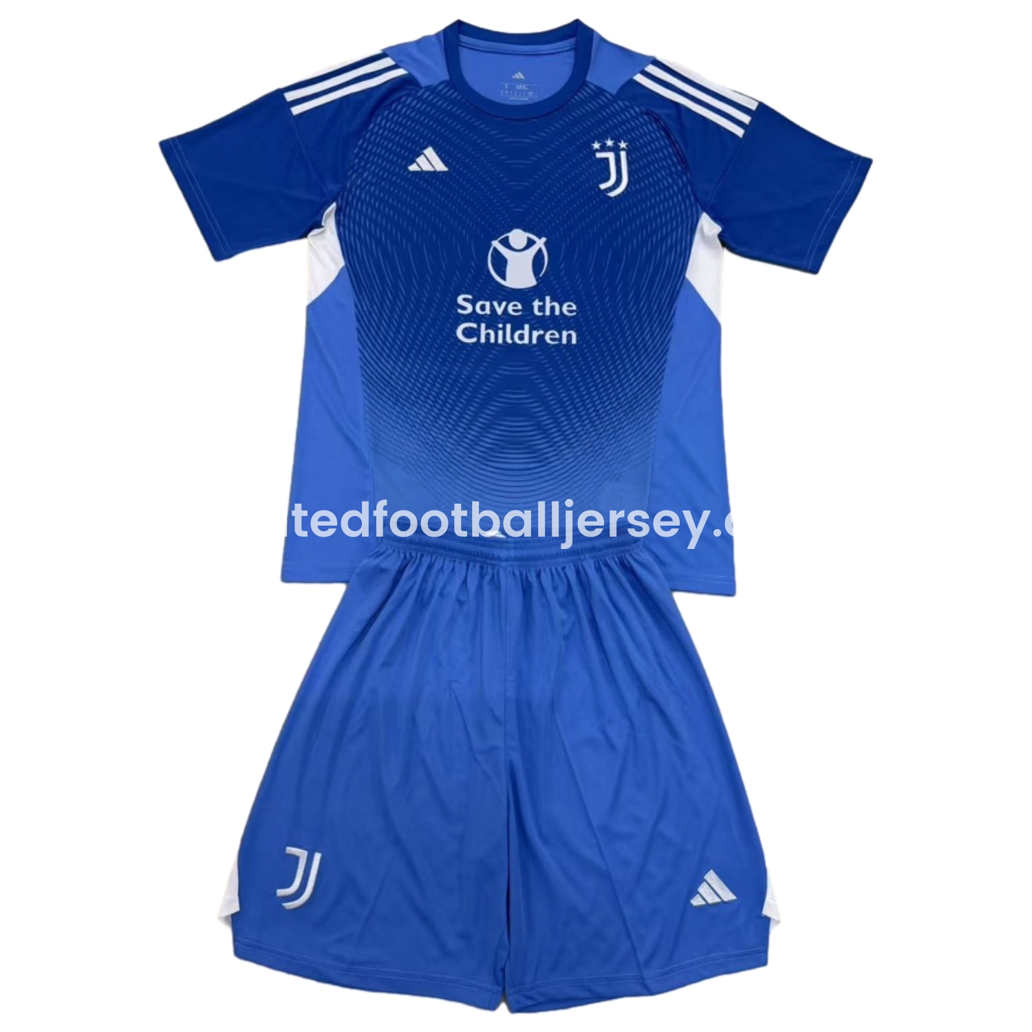 unitedfutballjersey-Juventus 25-26 Blue Goalkeeper Men's Adult Jersey Set - Fans Version