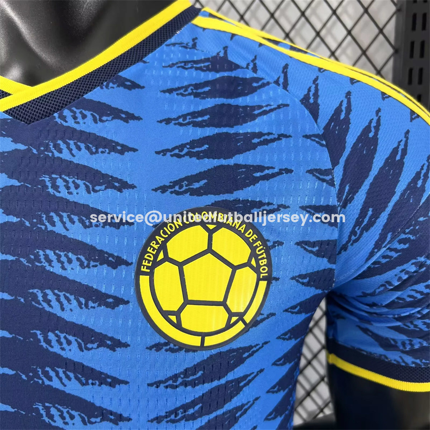 unitedfutballjersey-Colombia 2026 Away Blue Jersey - Player Version