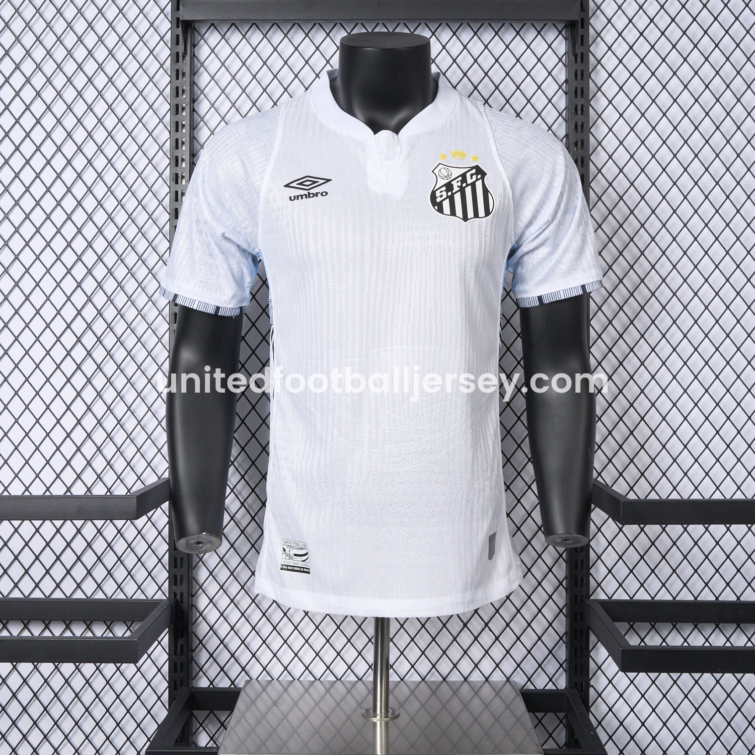 unitedfutballjersey-Santos 25-26 Home Unsponsored Jersey - Player Version