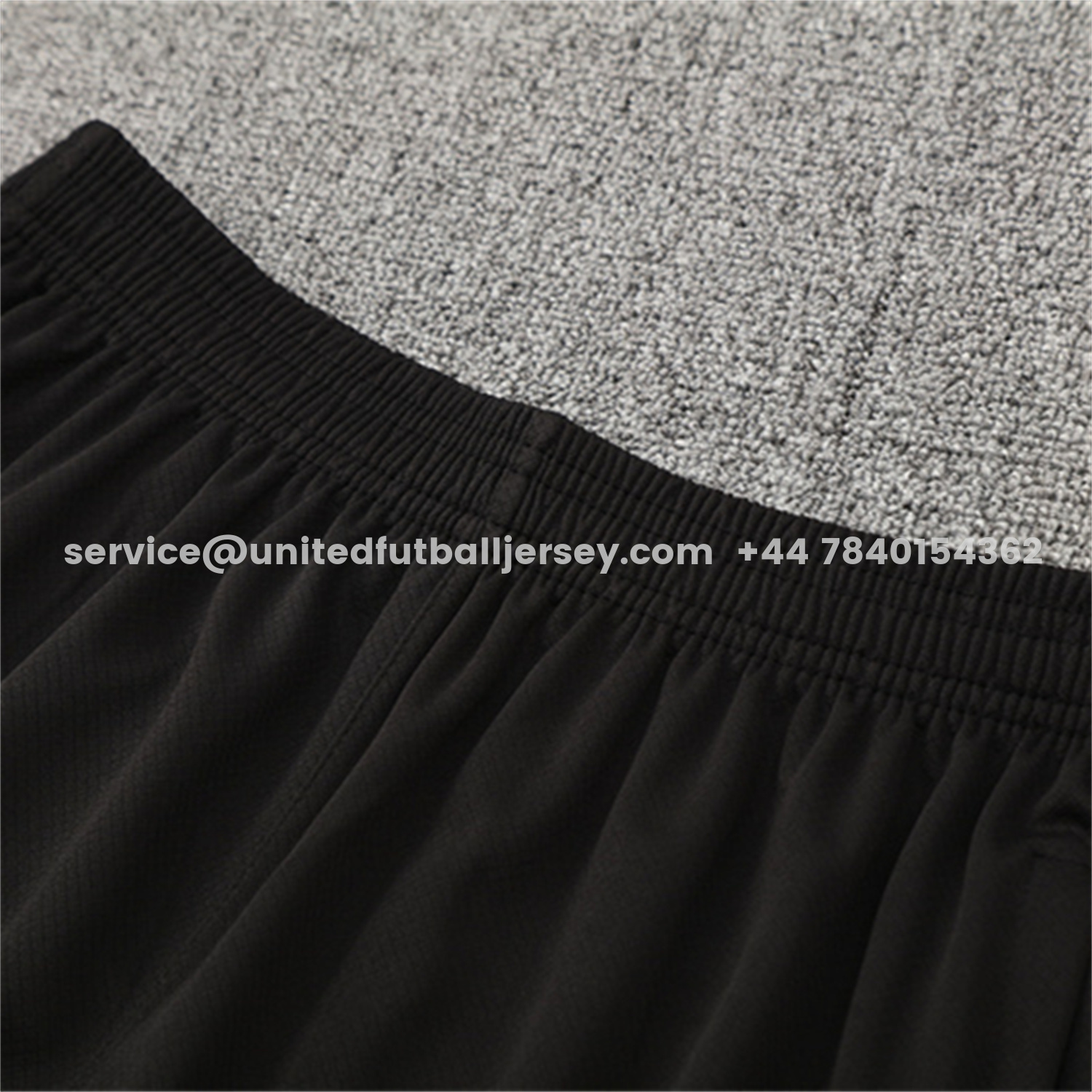 unitedfutballjersey-Paris Saint-Germain PSG 25-26 Short-Sleeve Training Set - White Edge Black Top & Black Shorts