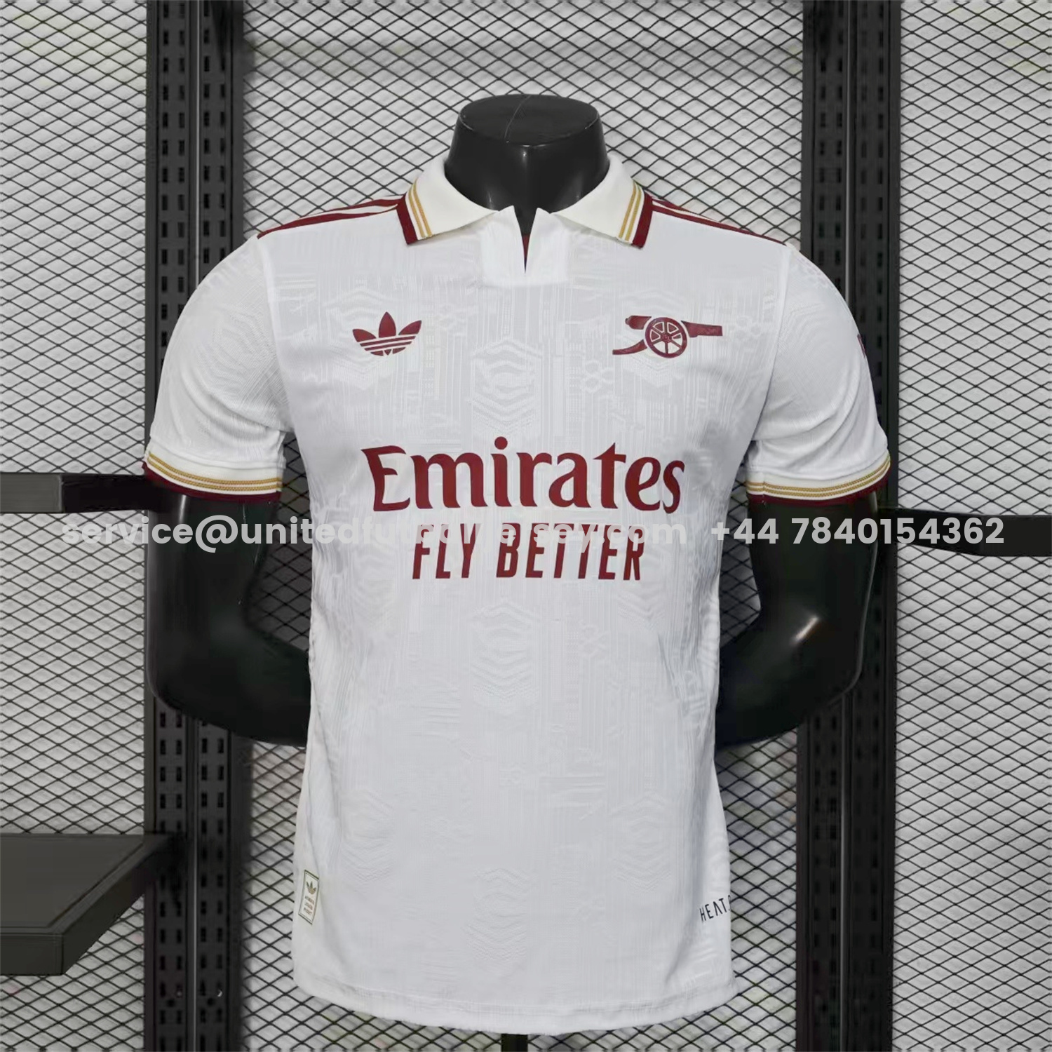 unitedfutballjersey-Arsenal 25-26 Third White Jersey - Player Version