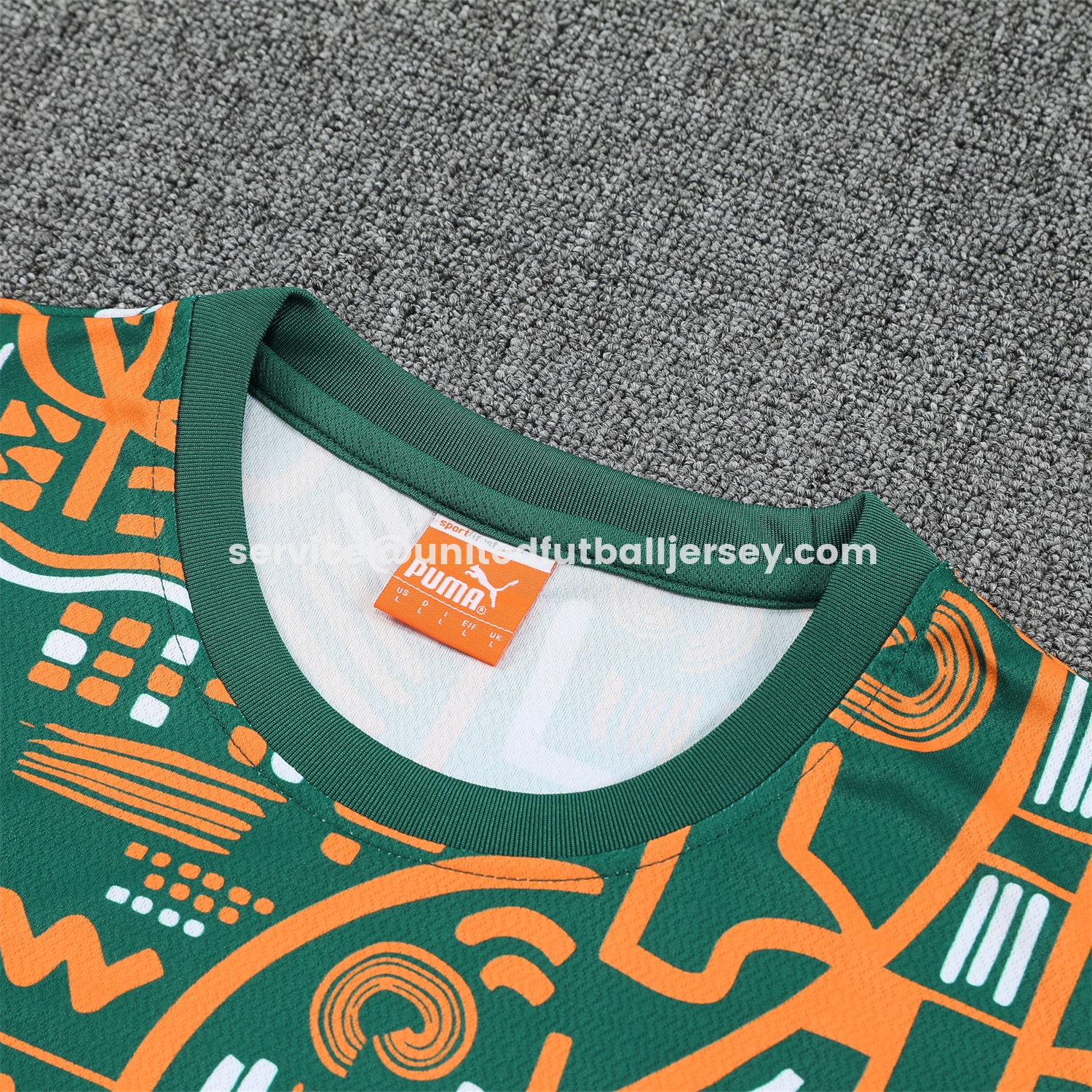 unitedfutballjersey-Ivory Coast 2026 Vest Training Set - Green Vest and Shorts