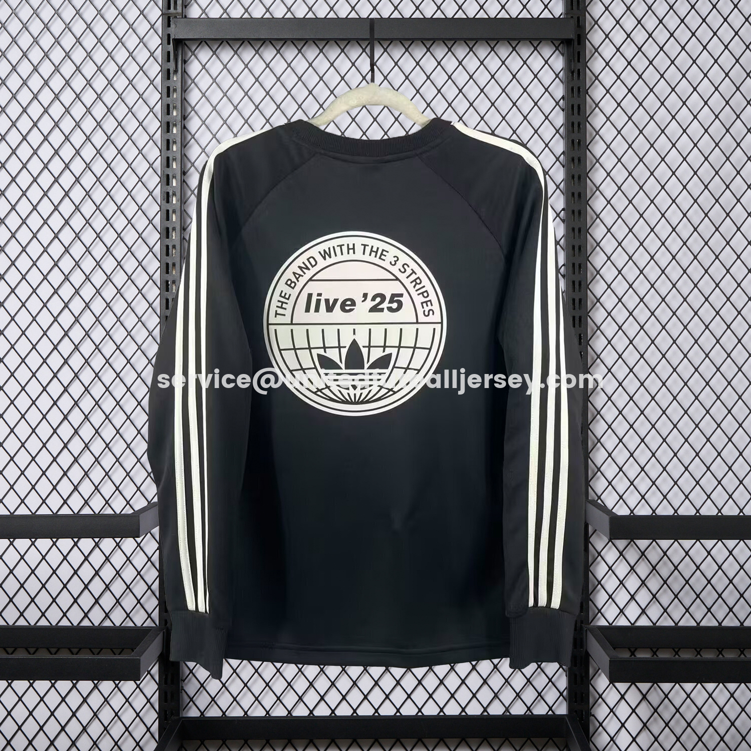 unitedfutballjersey-Adidas 25-26 Oasis Originals Tour Black Long Sleeves Jersey - Fans Version
