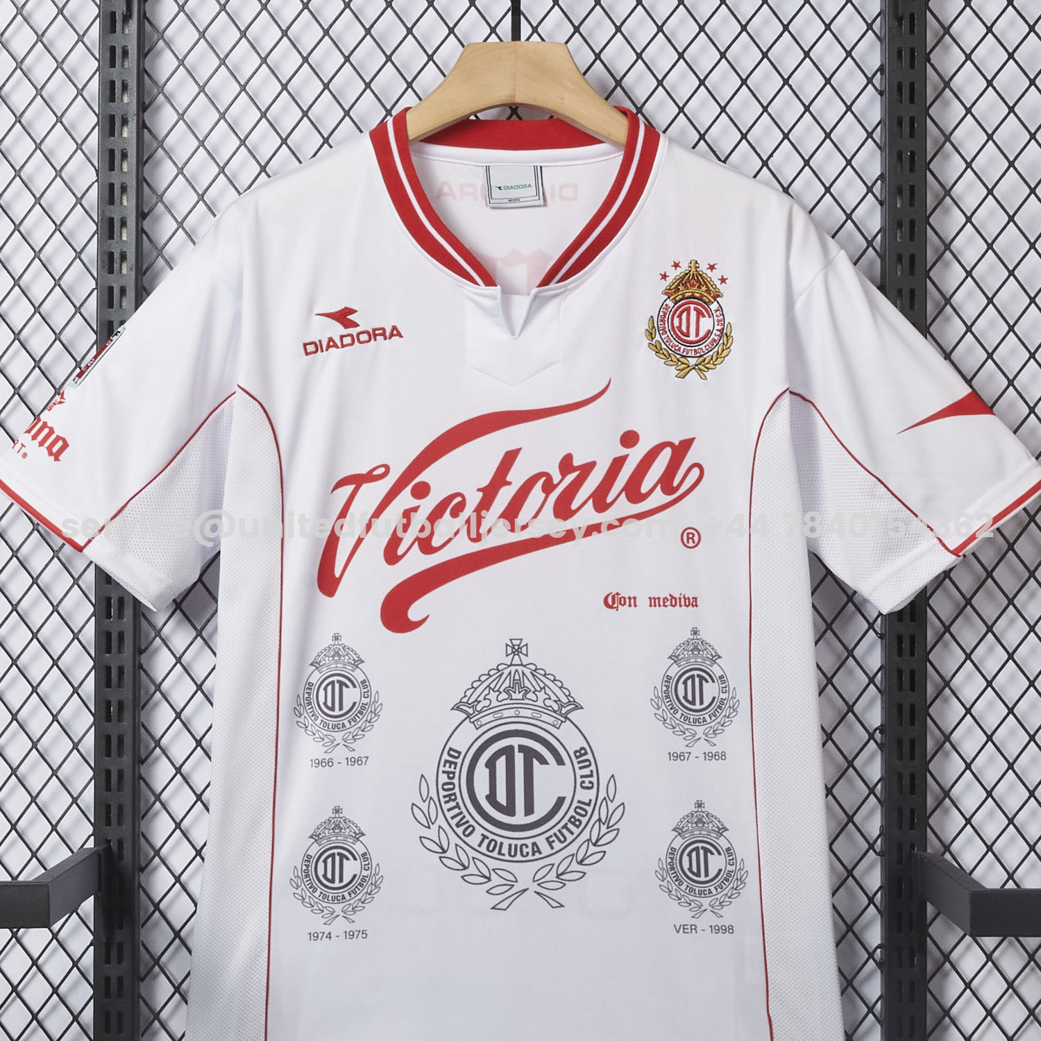 unitedfutballjersey-Retro Toluca 1998-99 Away White Jersey