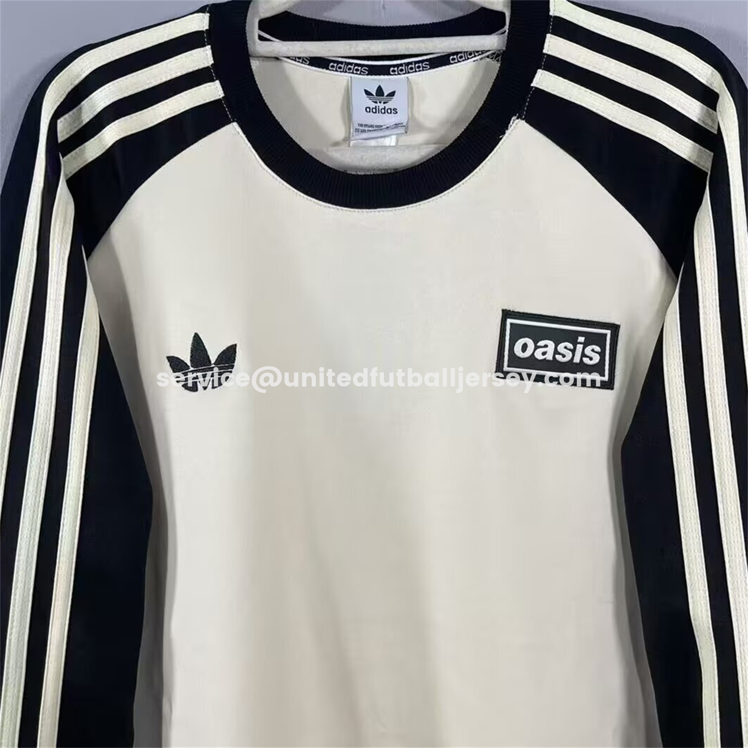 unitedfutballjersey-Adidas 25-26 Oasis Originals Tour Cream Long Sleeves Jersey - Fans Version