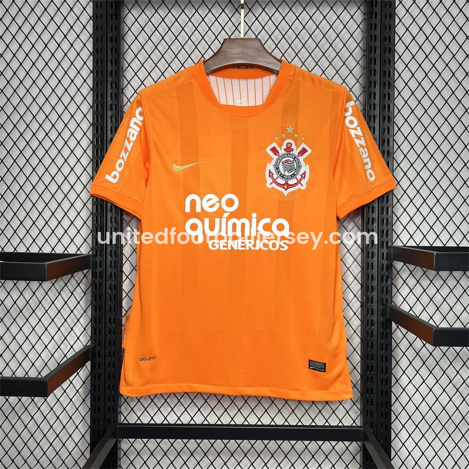 unitedfutballjersey-Retro Corinthians 2010 Orange Goalkeeper Jersey
