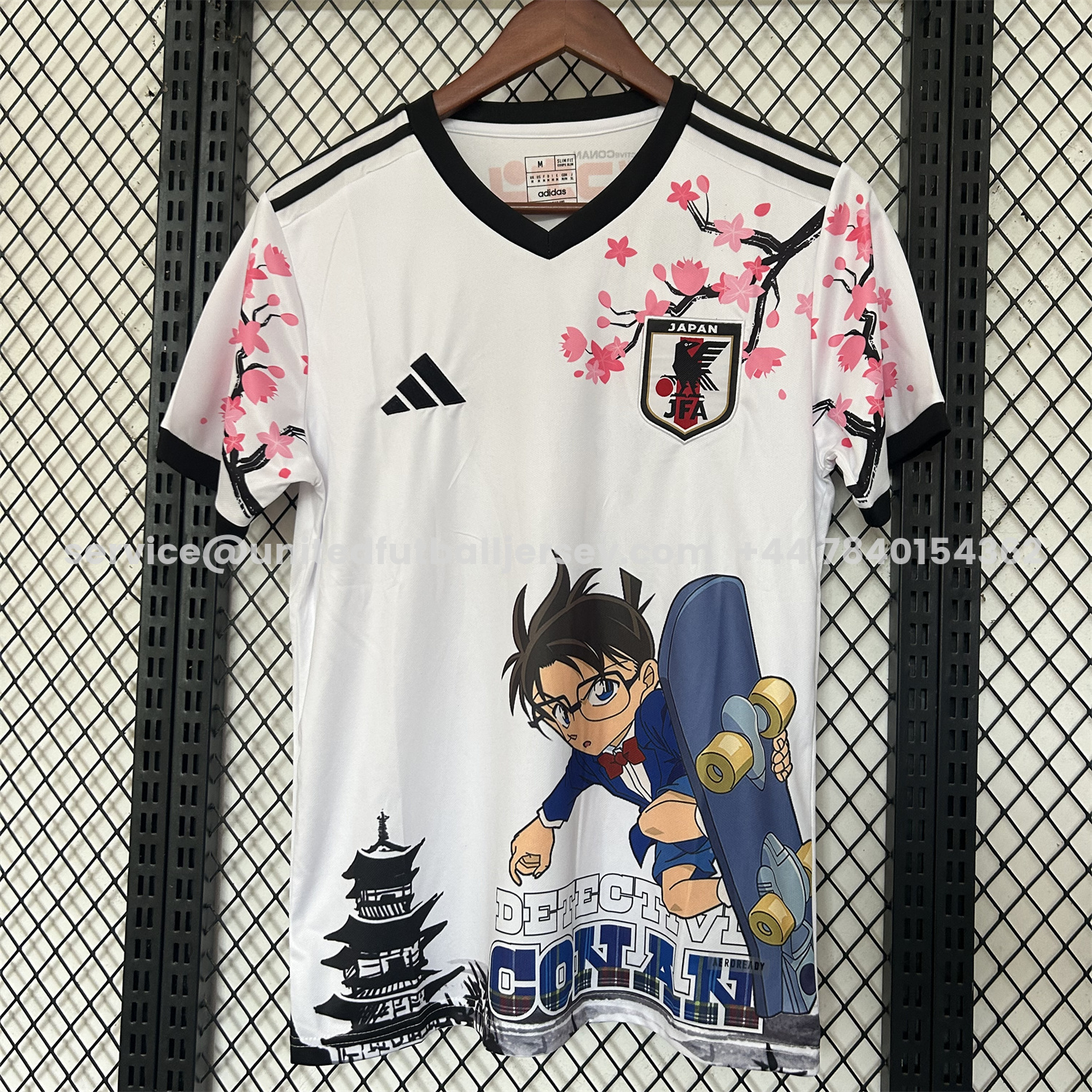 unitedfutballjersey-Japan 25-26 Conan Skateboarding Under The Cherry Blossom Tree White Special Jersey - Fans Version