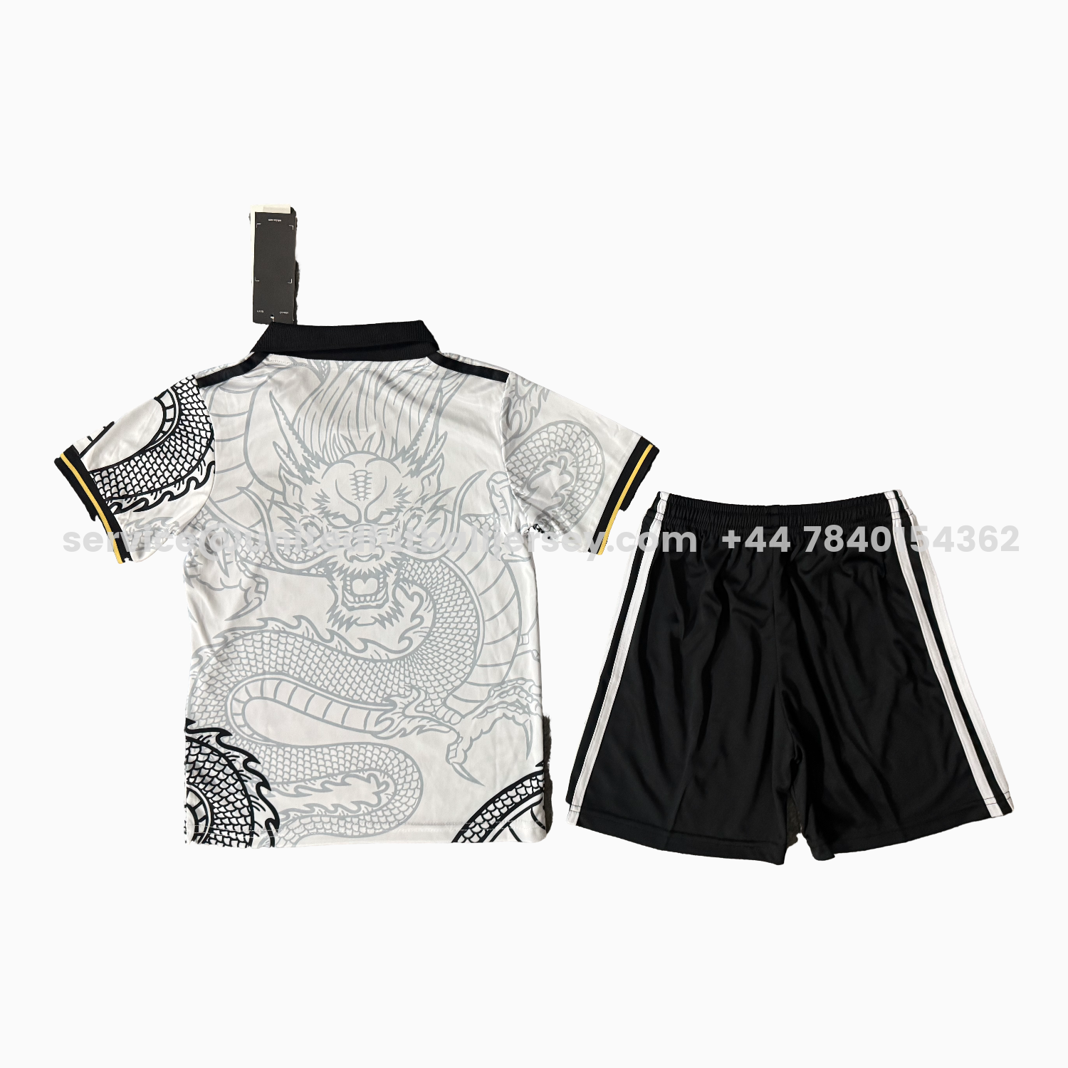 unitedfutballjersey-Real Madrid 25-26 Black Gragon White Special Men's Adult Jersey Set - Fans Version