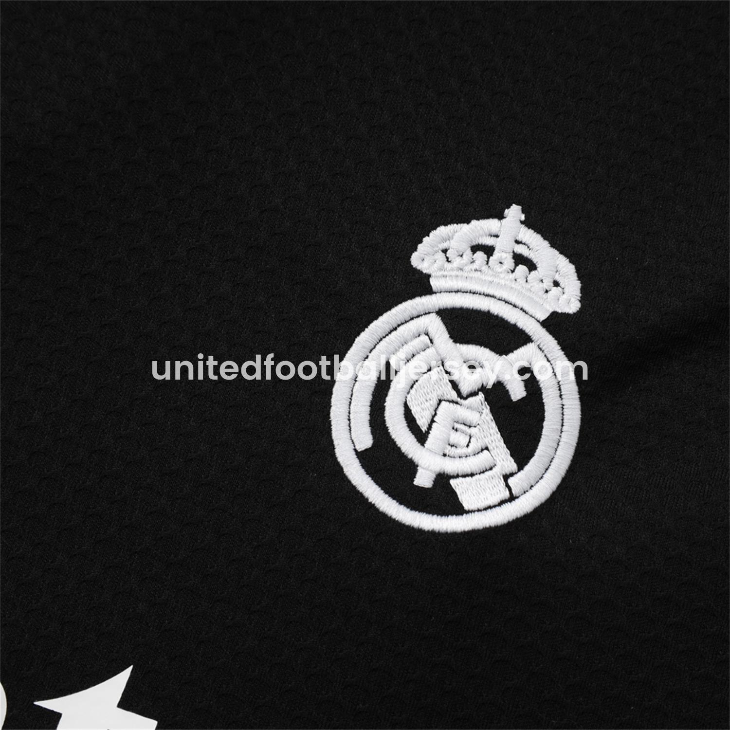 unitedfutballjersey-Real Madrid 25-26 Short-Sleeve Training Set - Black Top and Black Shorts