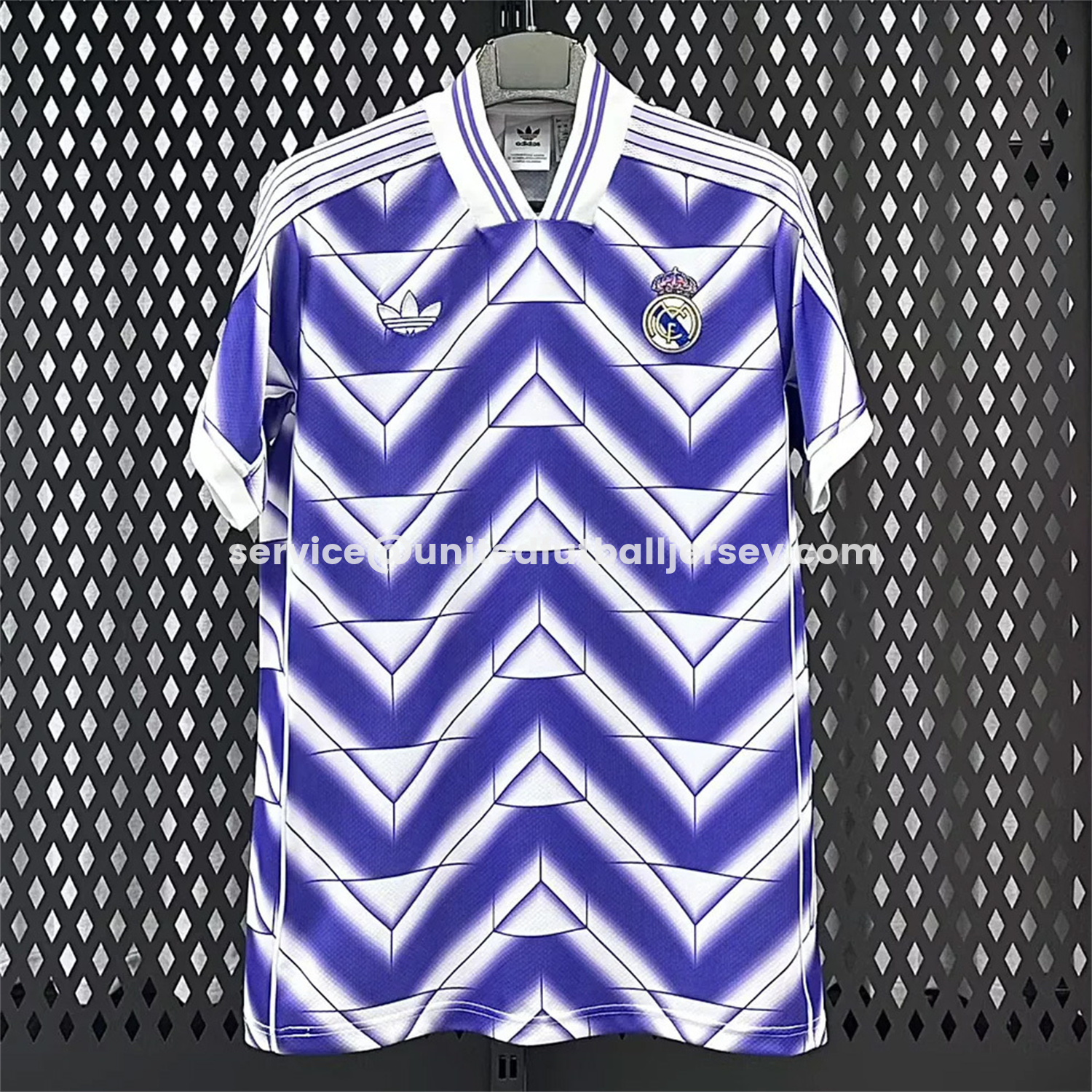 unitedfutballjersey-Real Madrid 25-26 Refracted Purple Light White Special Jersey - Fans Version