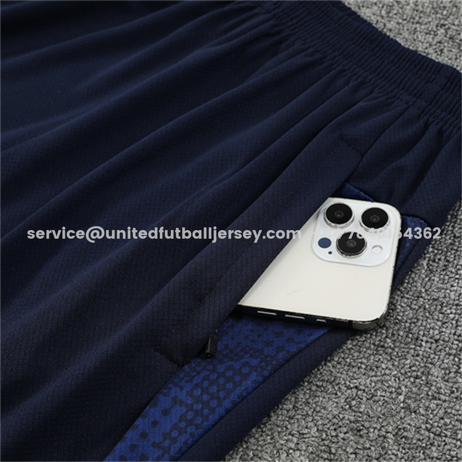 unitedfutballjersey-Marseille 25-26 Kids Short-Sleeve Training Set - Royal Blue Top & Royal Blue Shorts