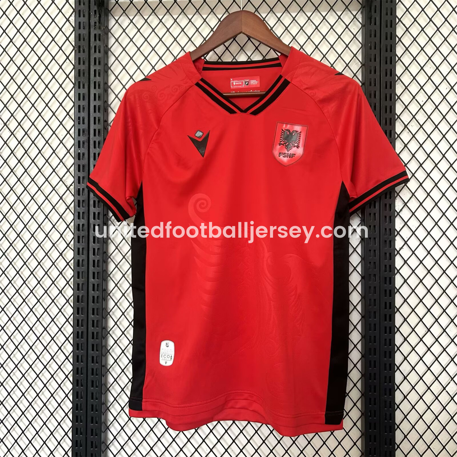 unitedfutballjersey-Albania 25-26 Home Jersey - Fans Version