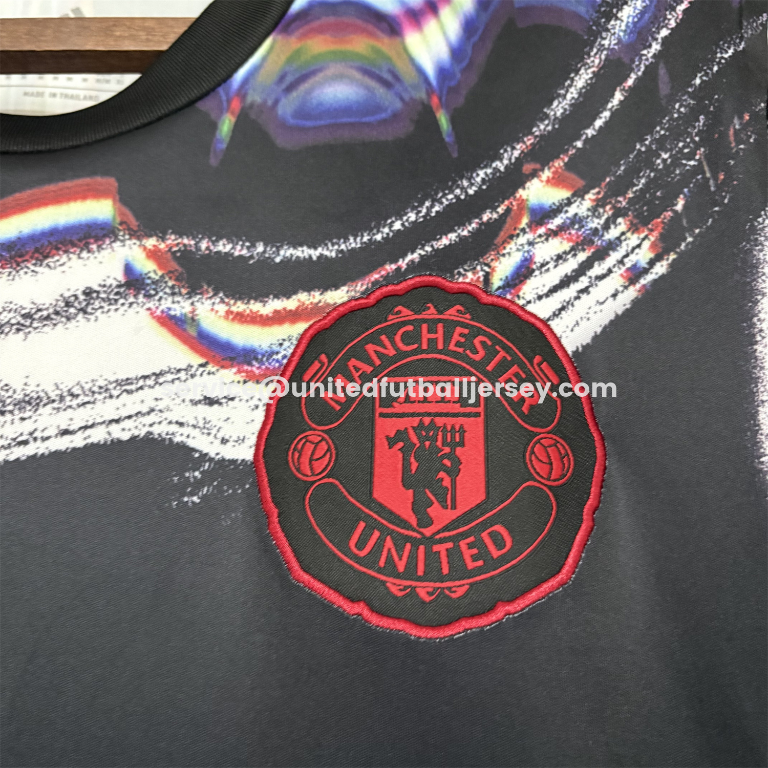 unitedfutballjersey-Manchester United 25-26 Ripples Black Special Jersey - Fans Version