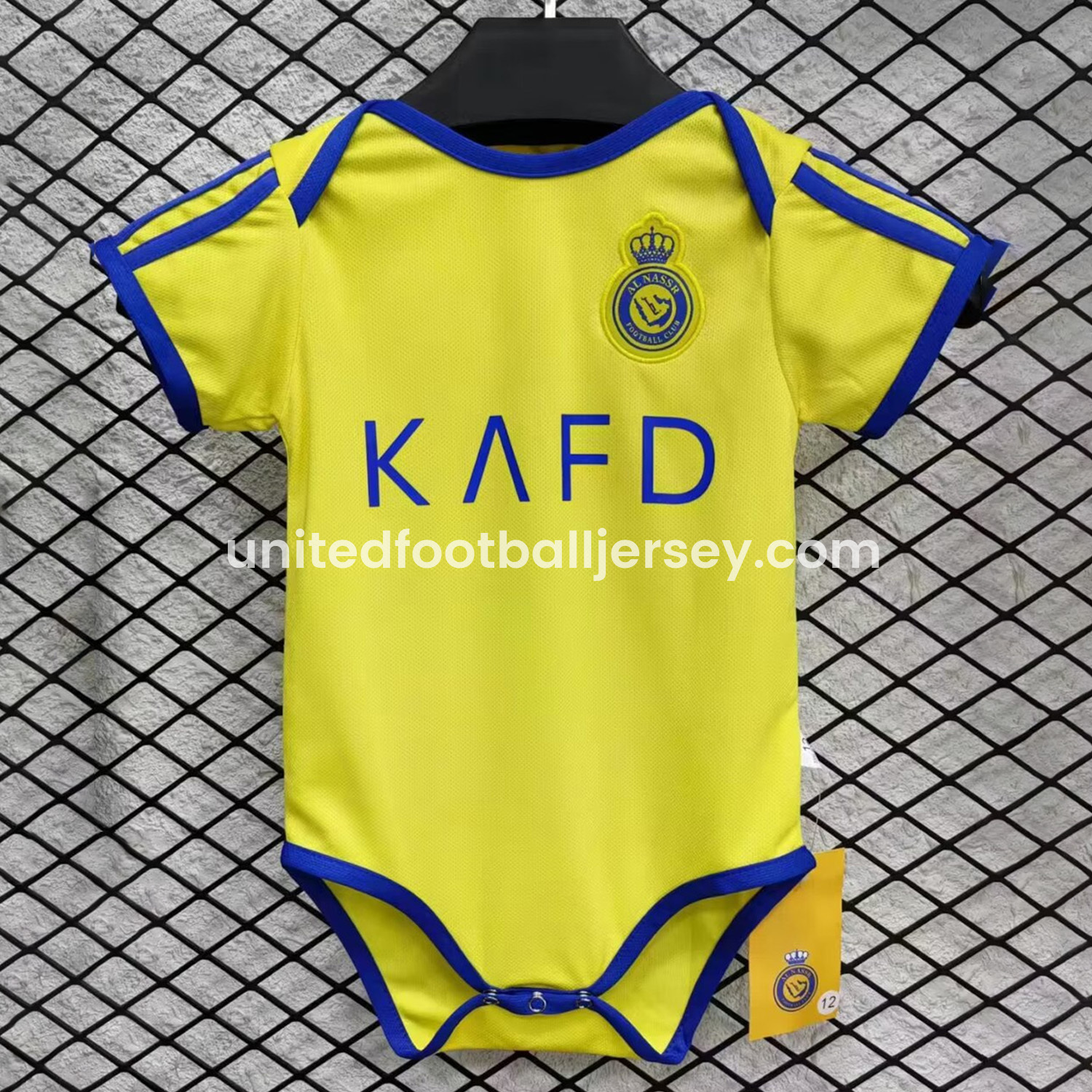 unitedfutballjersey-Al Nassr Riyadh Victory 24-25 Home Baby Crawling Suit