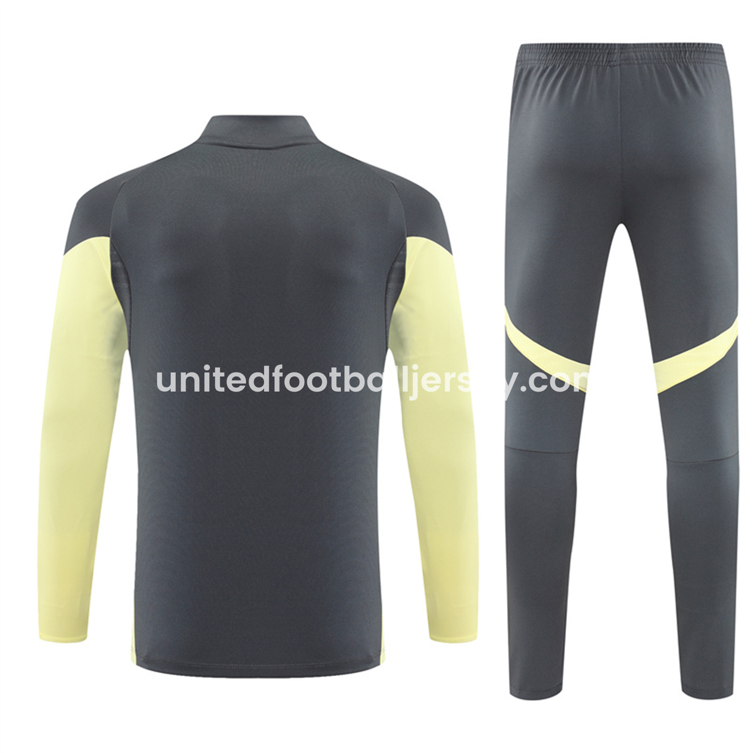 unitedfutballjersey-Real Madrid 25-26 Long Sleeves Training Set - Gray Top & Gray Pants