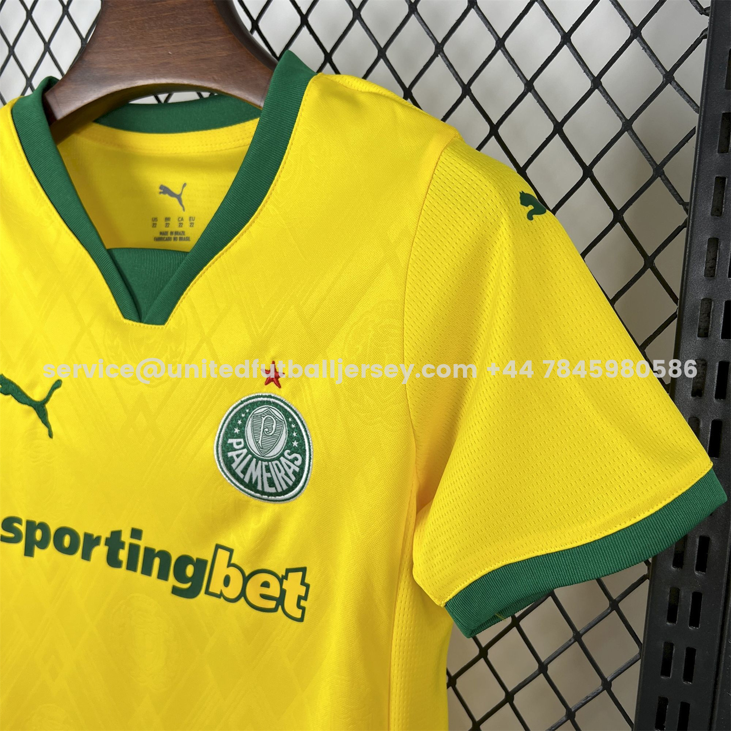 unitedfutballjersey-Palmeiras 25-26 Third Yellow Kids Kit