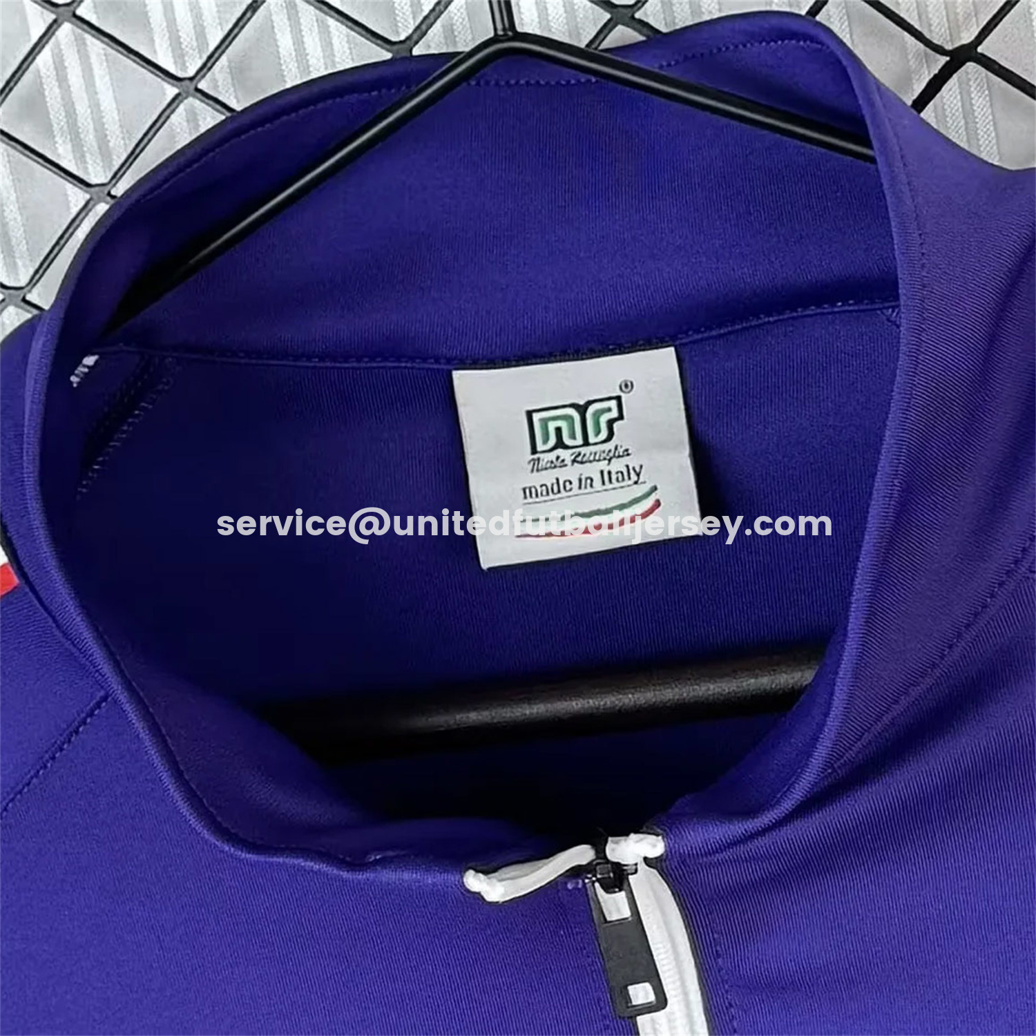 unitedfutballjersey-Retro Fiorentina 1985-86 Windbreaker Jacket - Blue