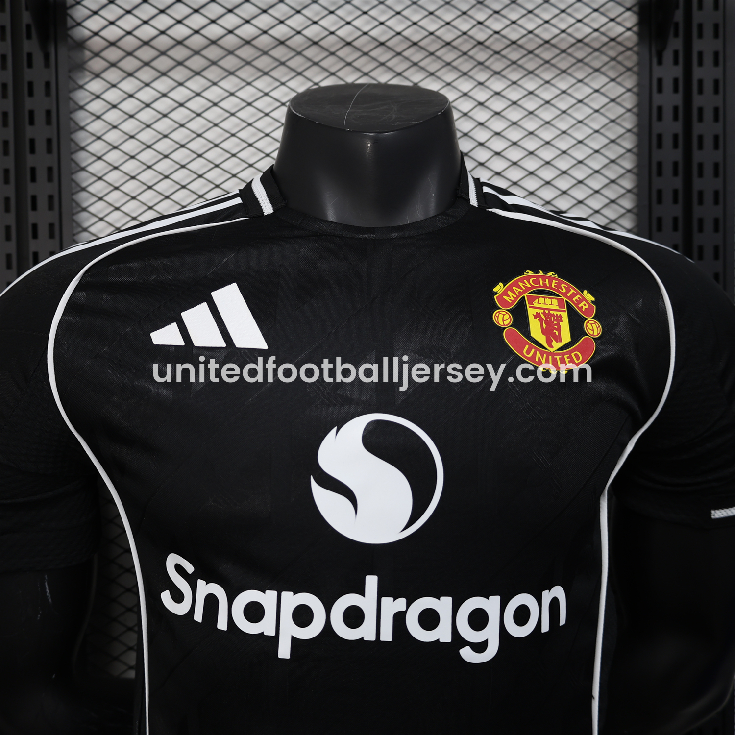 unitedfutballjersey-Manchester United 25-26 Black Training Jersey - Player Version