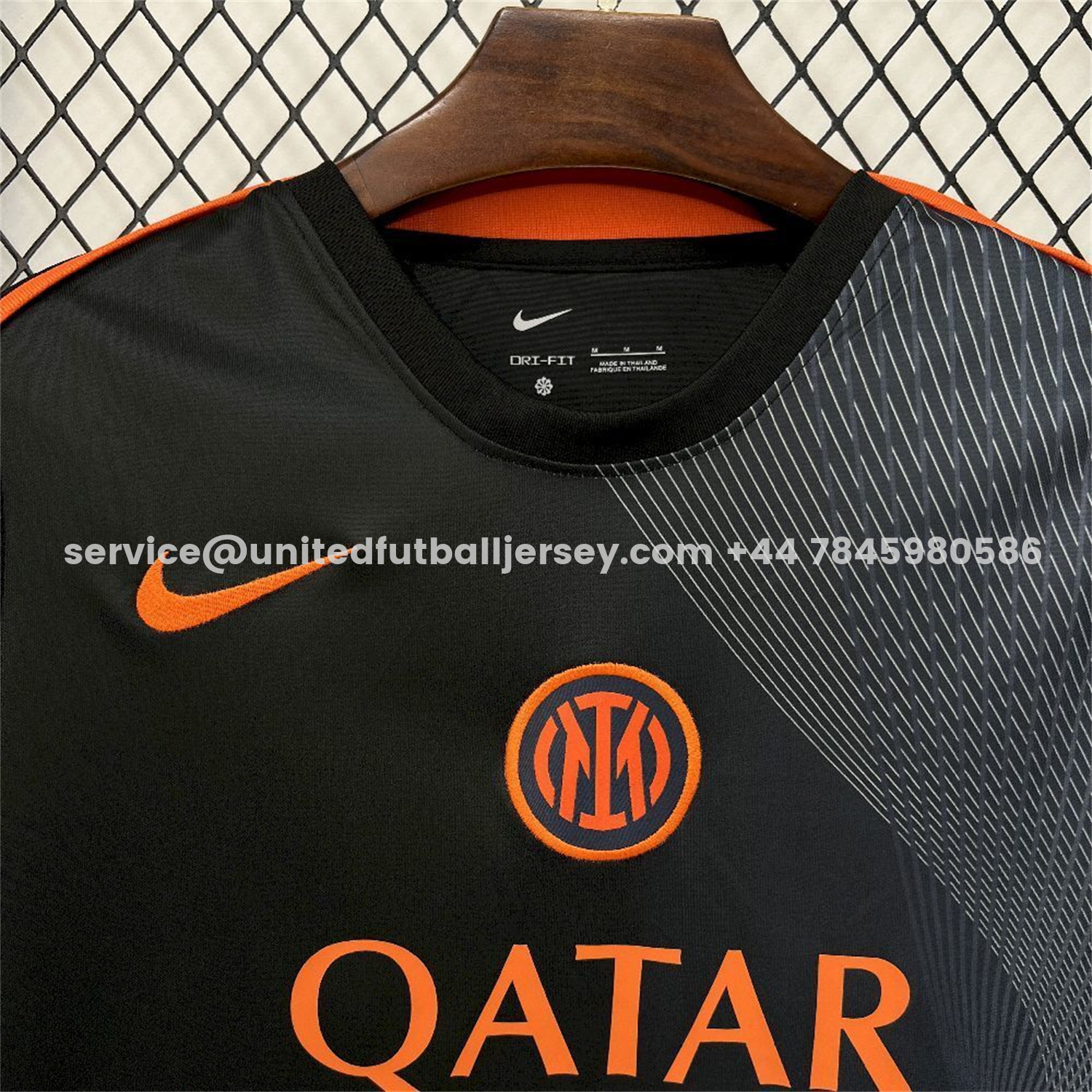 unitedfutballjersey-Inter Milan 25-26 Orange And Black Training Jersey - Fans Version