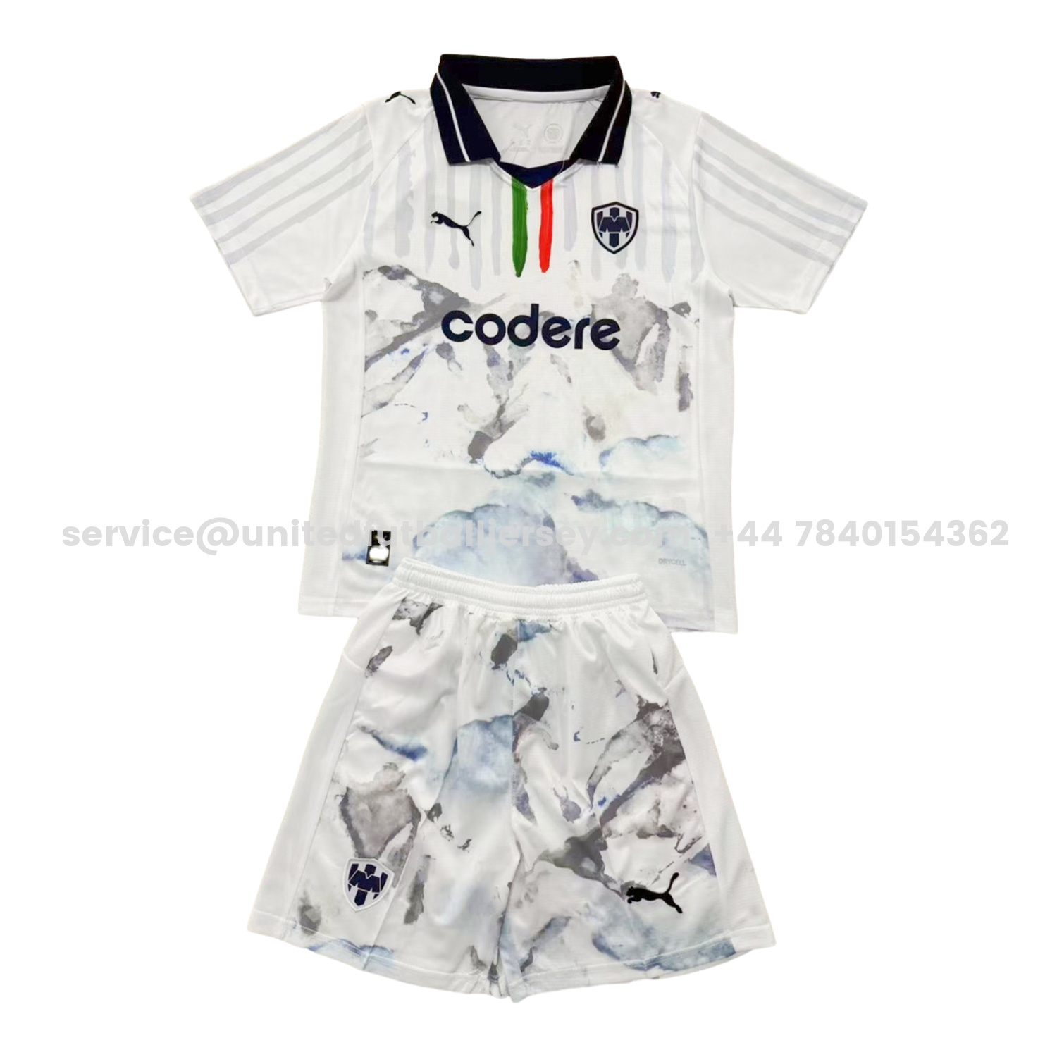 unitedfutballjersey-Rayados Monterrey 25-26 Club World Cup Away White Men's Adult Jersey Set - Fans Version