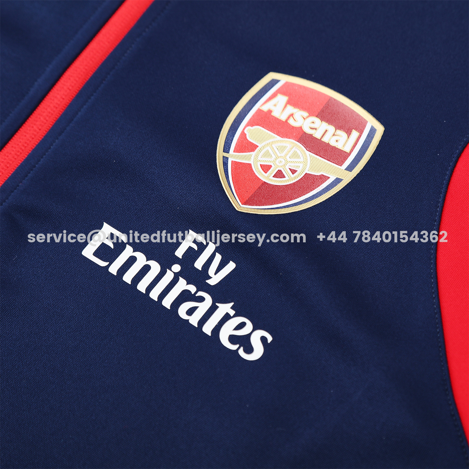 unitedfutballjersey-Arsenal 25-26 Jacket Training Tracksuit - Deep Blue Jackets & Deep Blue Pants