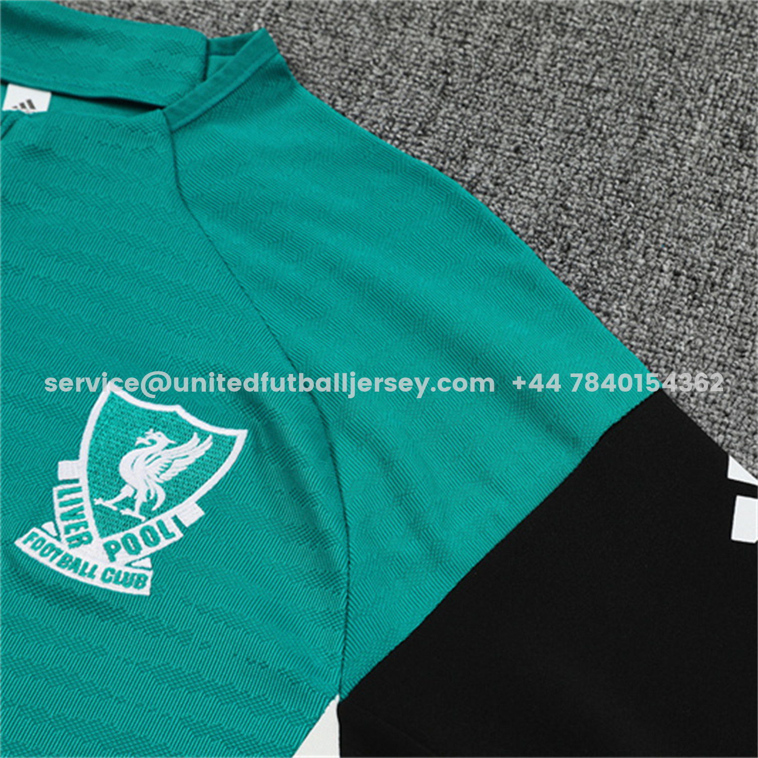 unitedfutballjersey-Liver.pool 25-26 Kids Long Sleeve Training Set - Player Version - Green Top and Black Pants