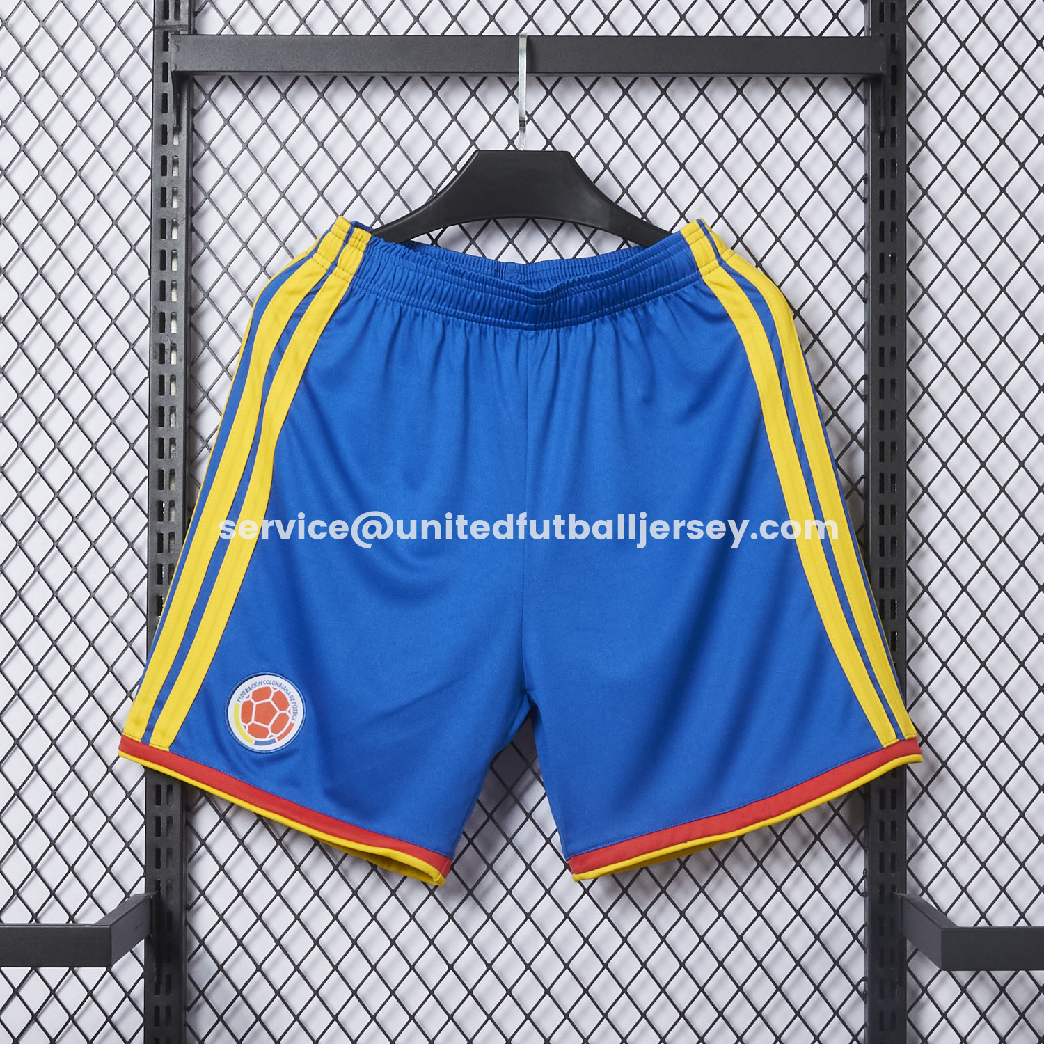 unitedfutballjersey-Colombia 2026 Home Blue Shorts - Fans Version