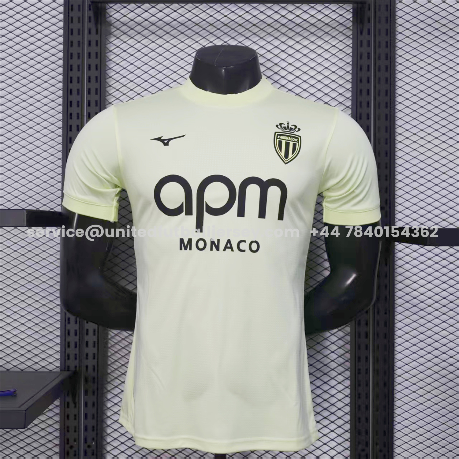 unitedfutballjersey-AS Monaco 25-26 Third Green Jersey - Player Version