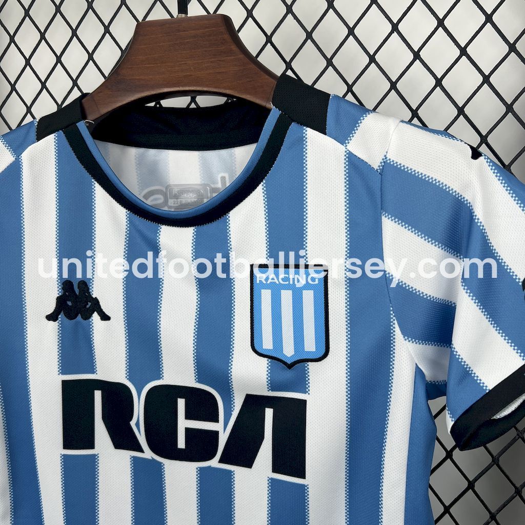 unitedfutballjersey-Racing Club de Avellaneda 24-25 Home Kids Kit