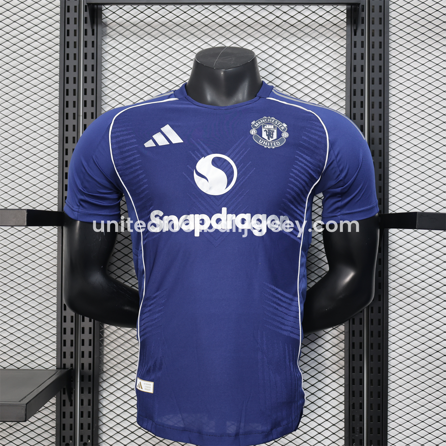unitedfutballjersey-Manchester United 25-26 Blue Training Jersey - Player Version