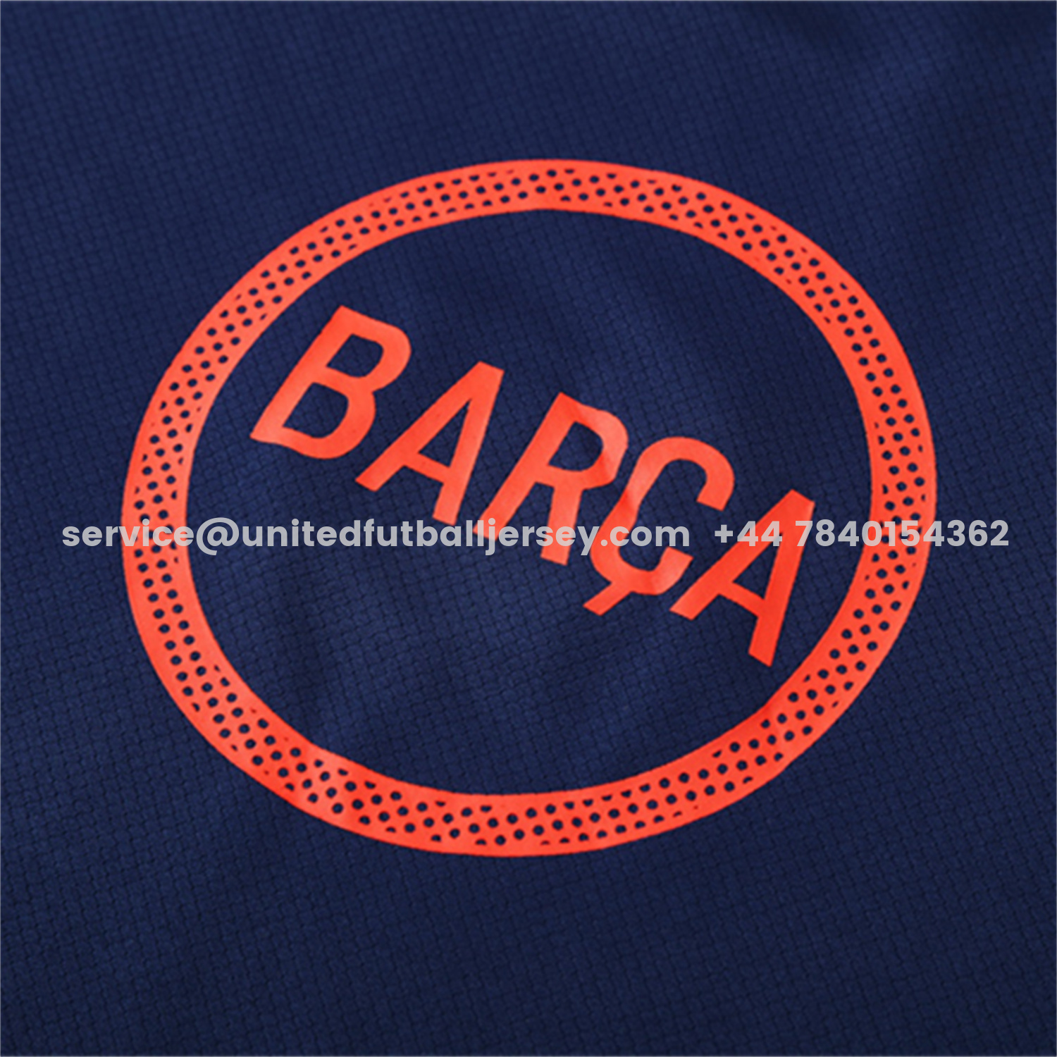 unitedfutballjersey-Barcelona 25-26 Short-Sleeve Training Set - Royal Blue Top Orange Sponsor & Royal Blue Shorts