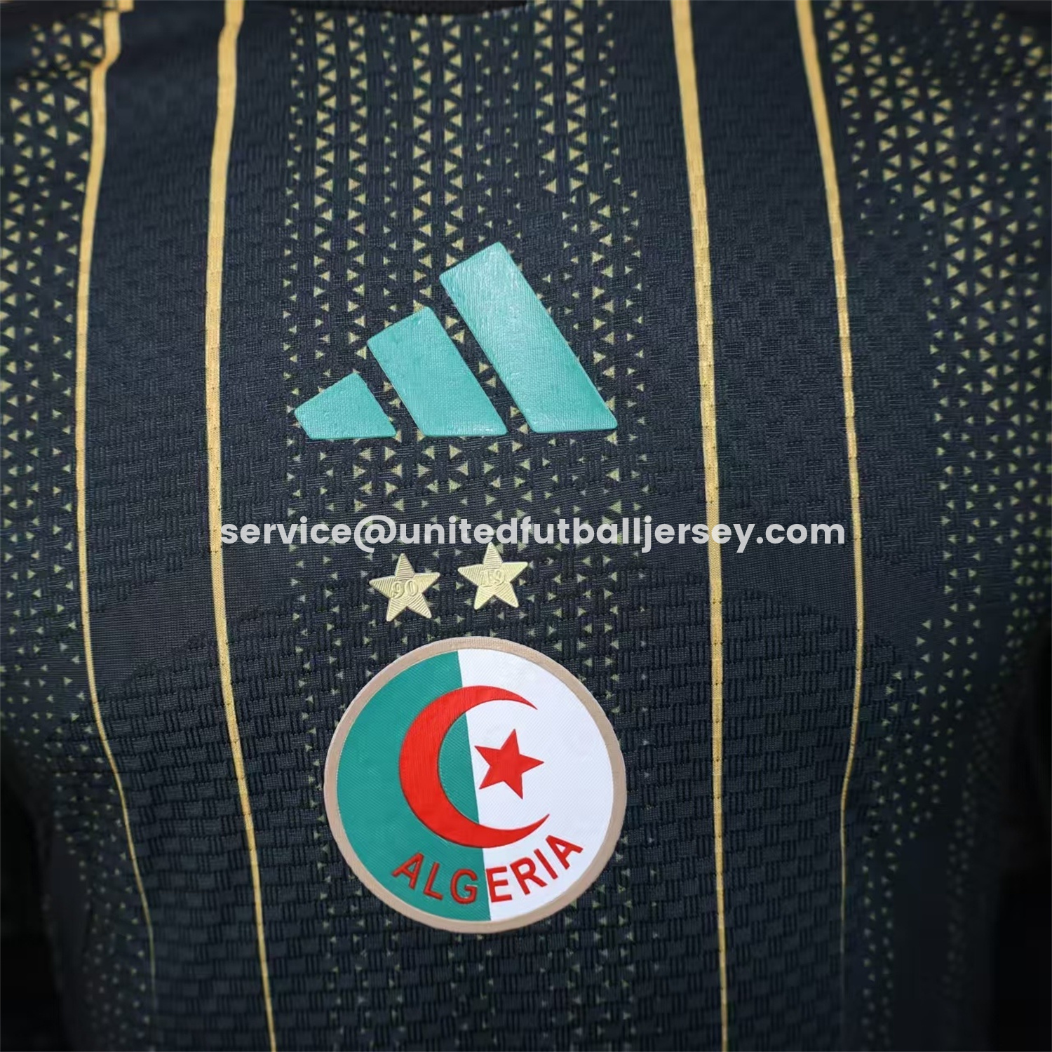unitedfutballjersey-Algeria 2026 Black And Gold Special Jersey - Player Version