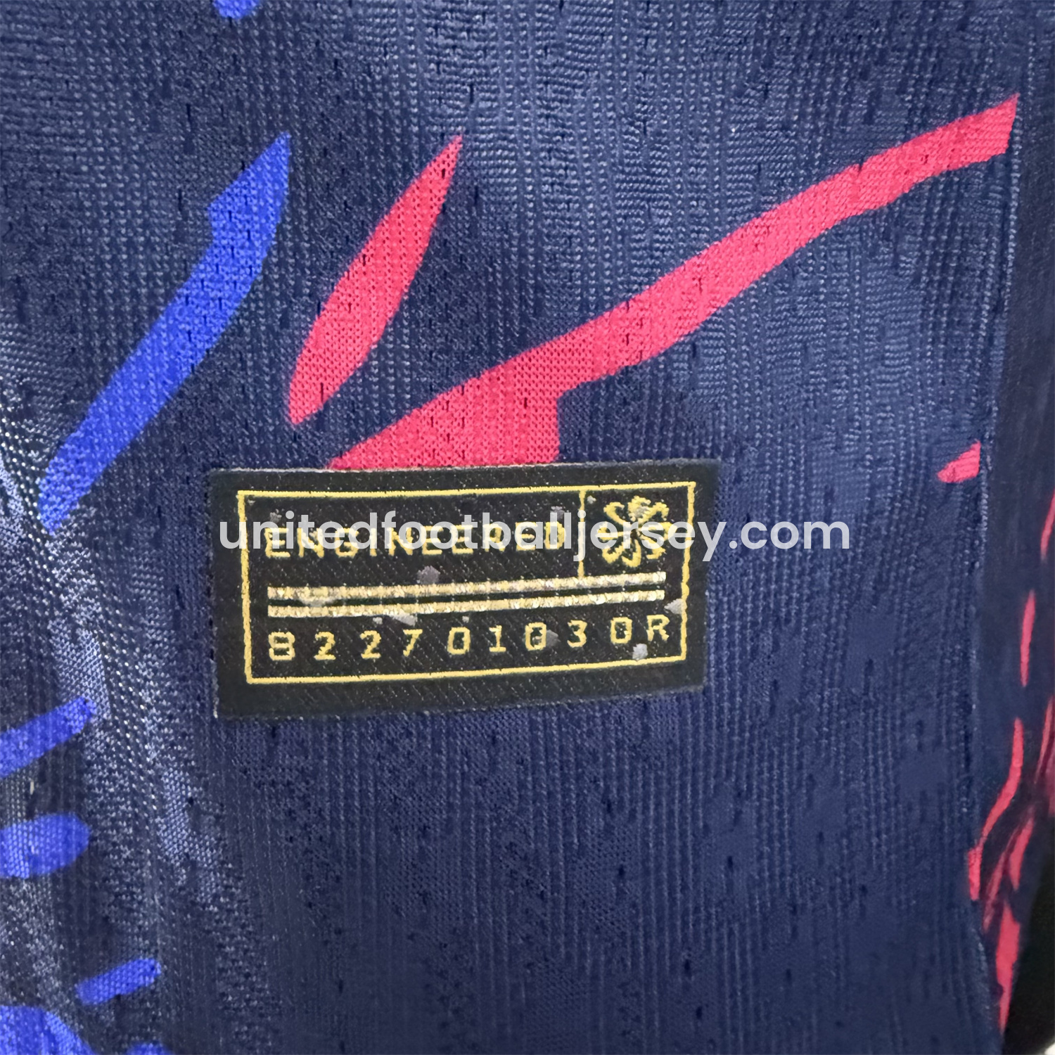 unitedfutballjersey-Barcelona 25-26 Red and Blue Graffiti Deep Blue Jersey - Player Version