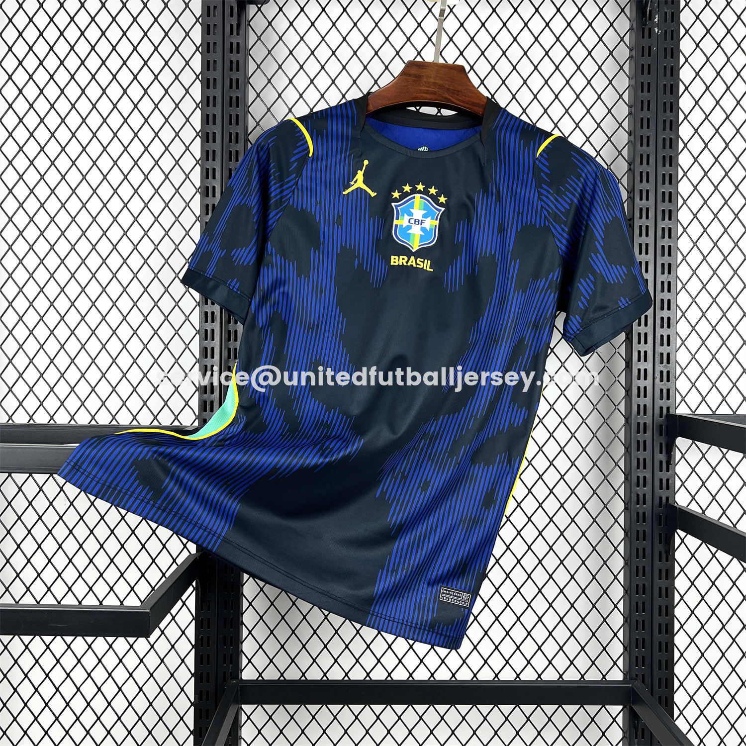 unitedfutballjersey-Brazil 2026 Away Blue Jersey - Fans Version
