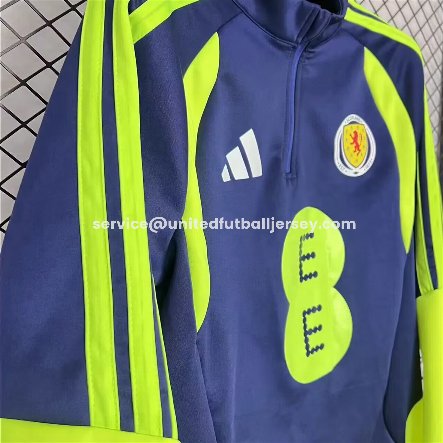 unitedfutballjersey-S-c-o.t l.a-n.d 2026 Blue And Green Unisex Pullover Hoodie