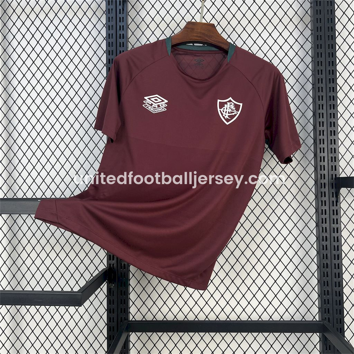 unitedfutballjersey-Fluminense 25-26 Deep Red Training Jersey - Fans Version