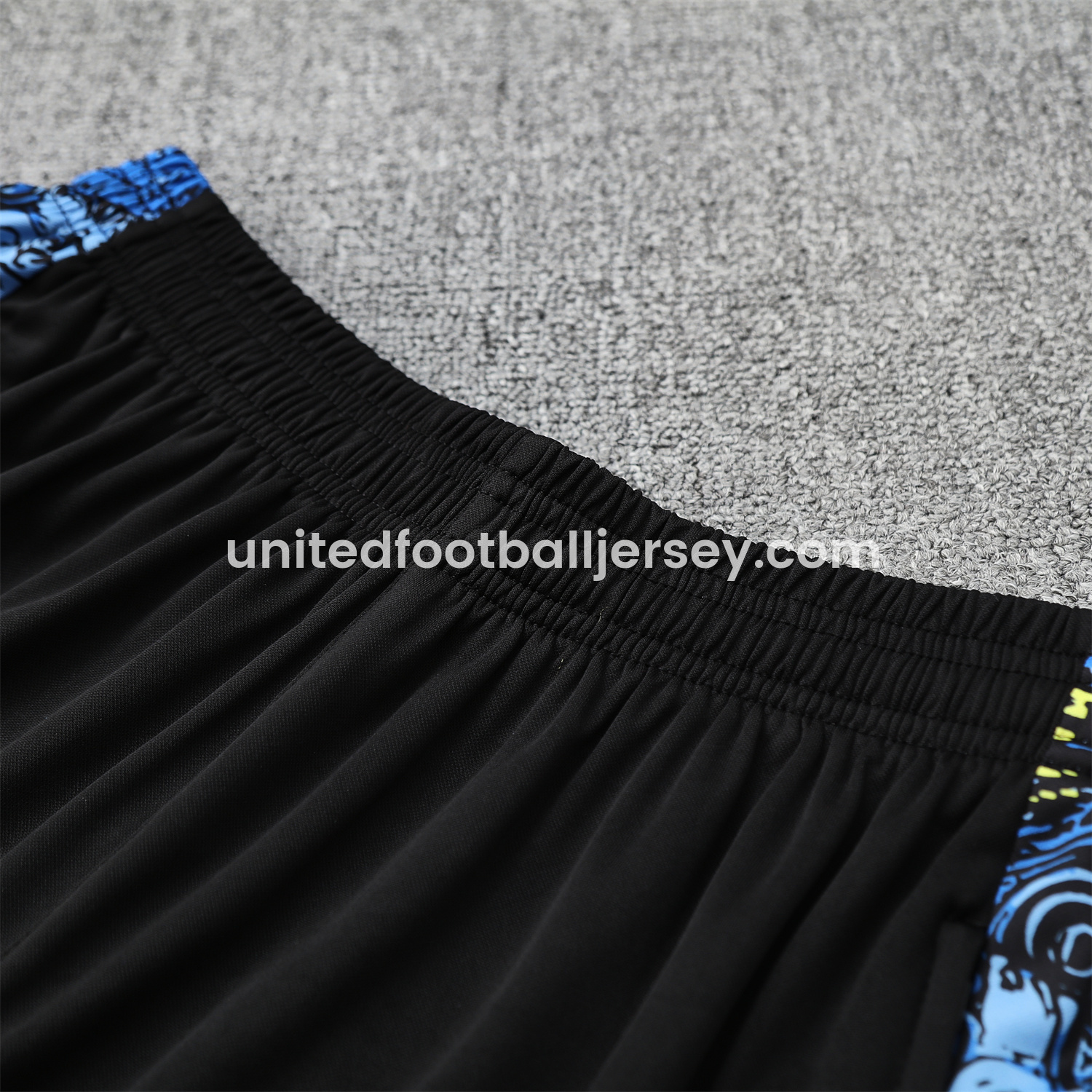 unitedfutballjersey-Brazil 25-26 Blue Jesus Statue Short-Sleeve Training Set - Blue Top & Black Shorts