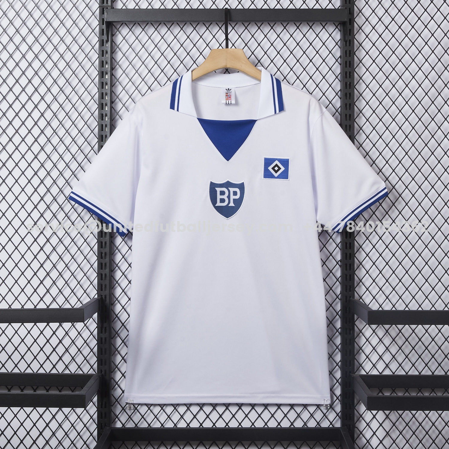 unitedfutballjersey-Retro Hamburger SV 1979 Home White Jersey