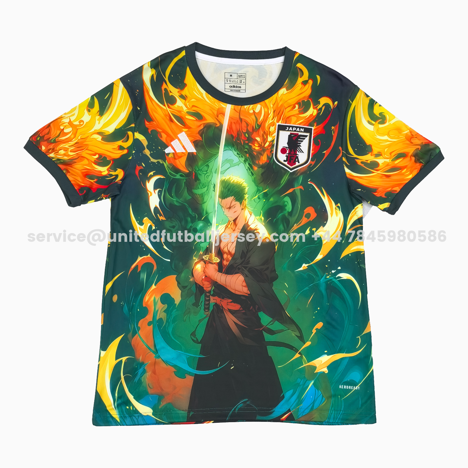 unitedfutballjersey-Japan 25-26 Sauron Green Fire Special Jersey - Fans Version