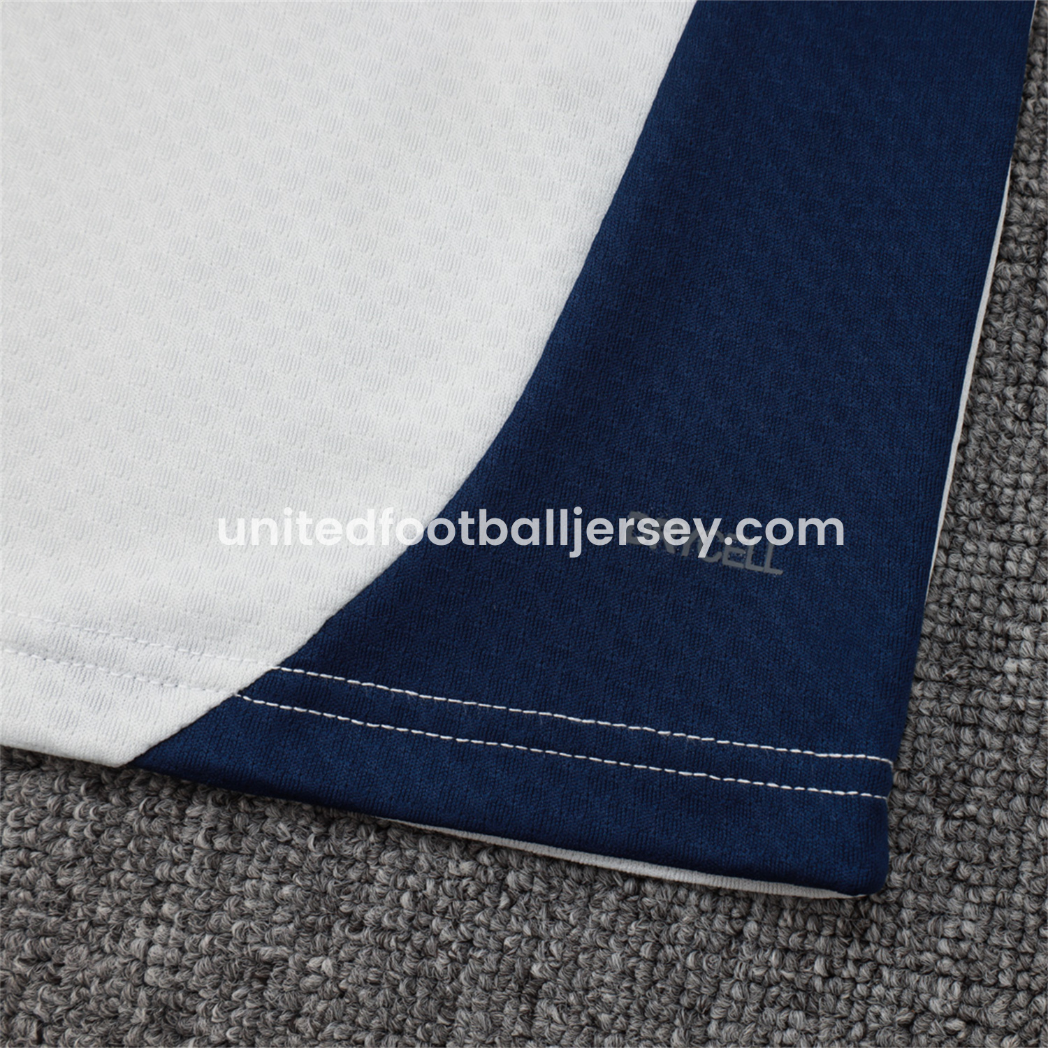 unitedfutballjersey-Portugal 25-26 Long Sleeve Training Set - Off White Top and Deep Blue Pants